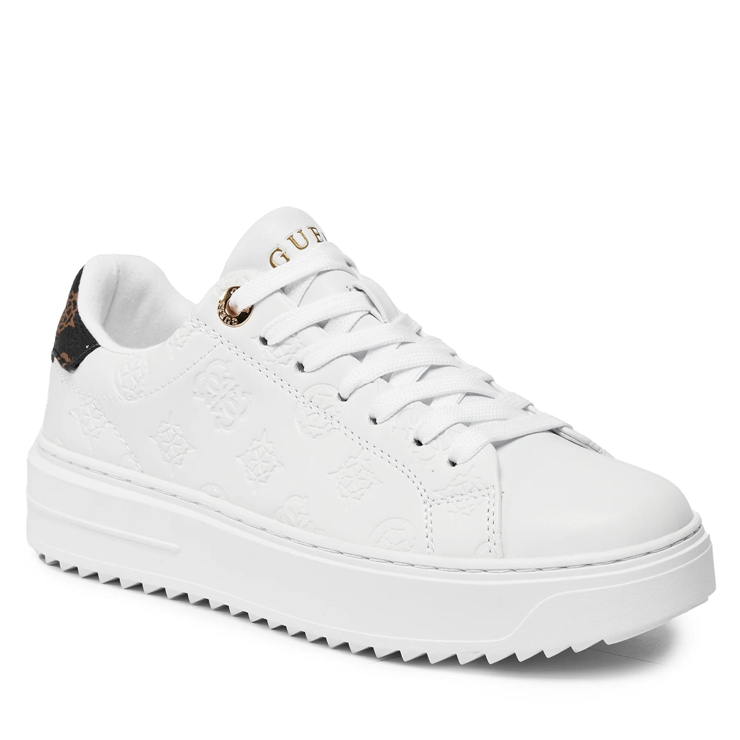 Guess Sapatilhas Sneakers Shoes Flpds4 Fal12 White Branco_shot6