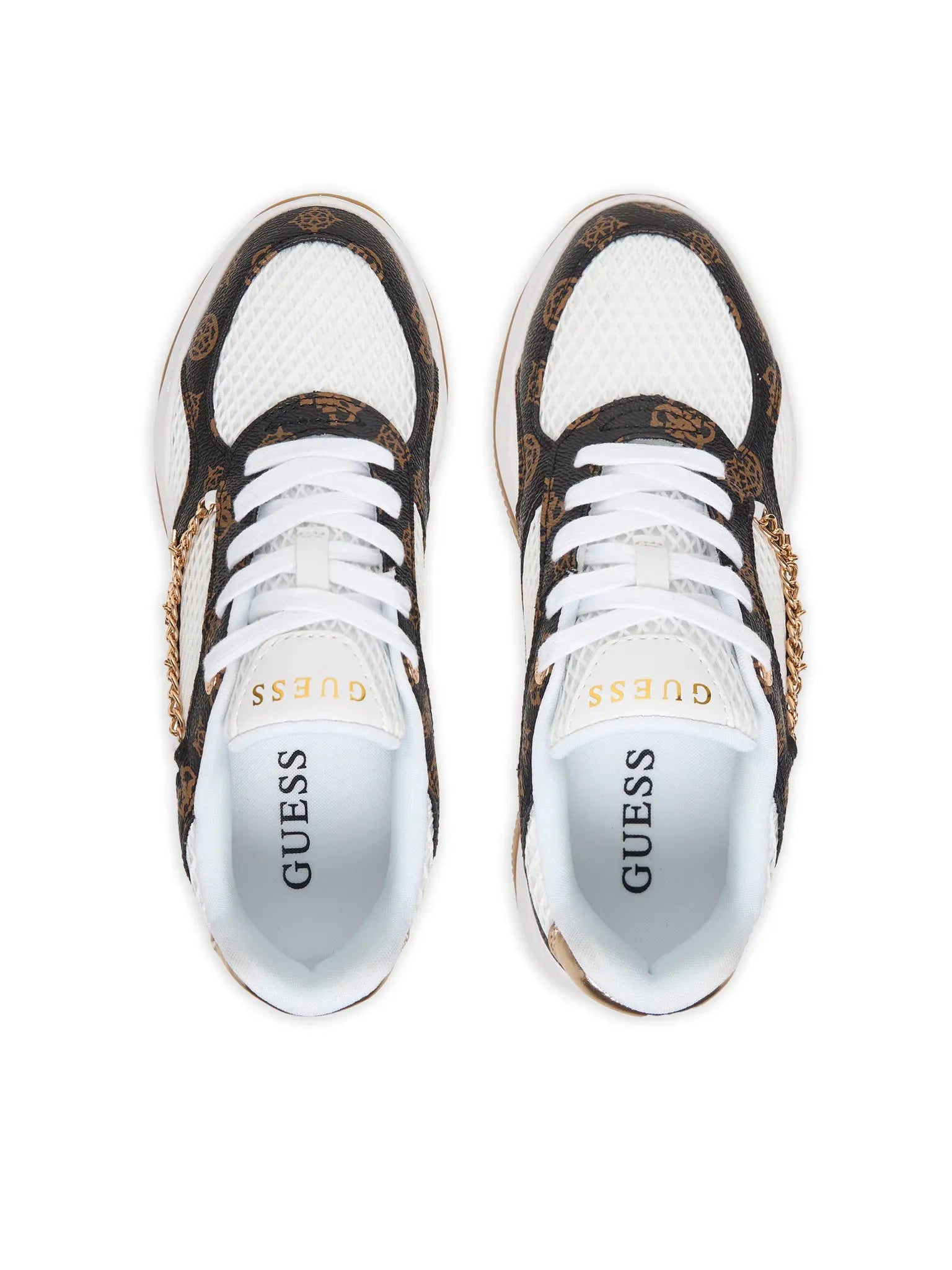 Guess Sapatilhas Sneakers Shoes Flphar Whi Brown Branco Castanho_shot4