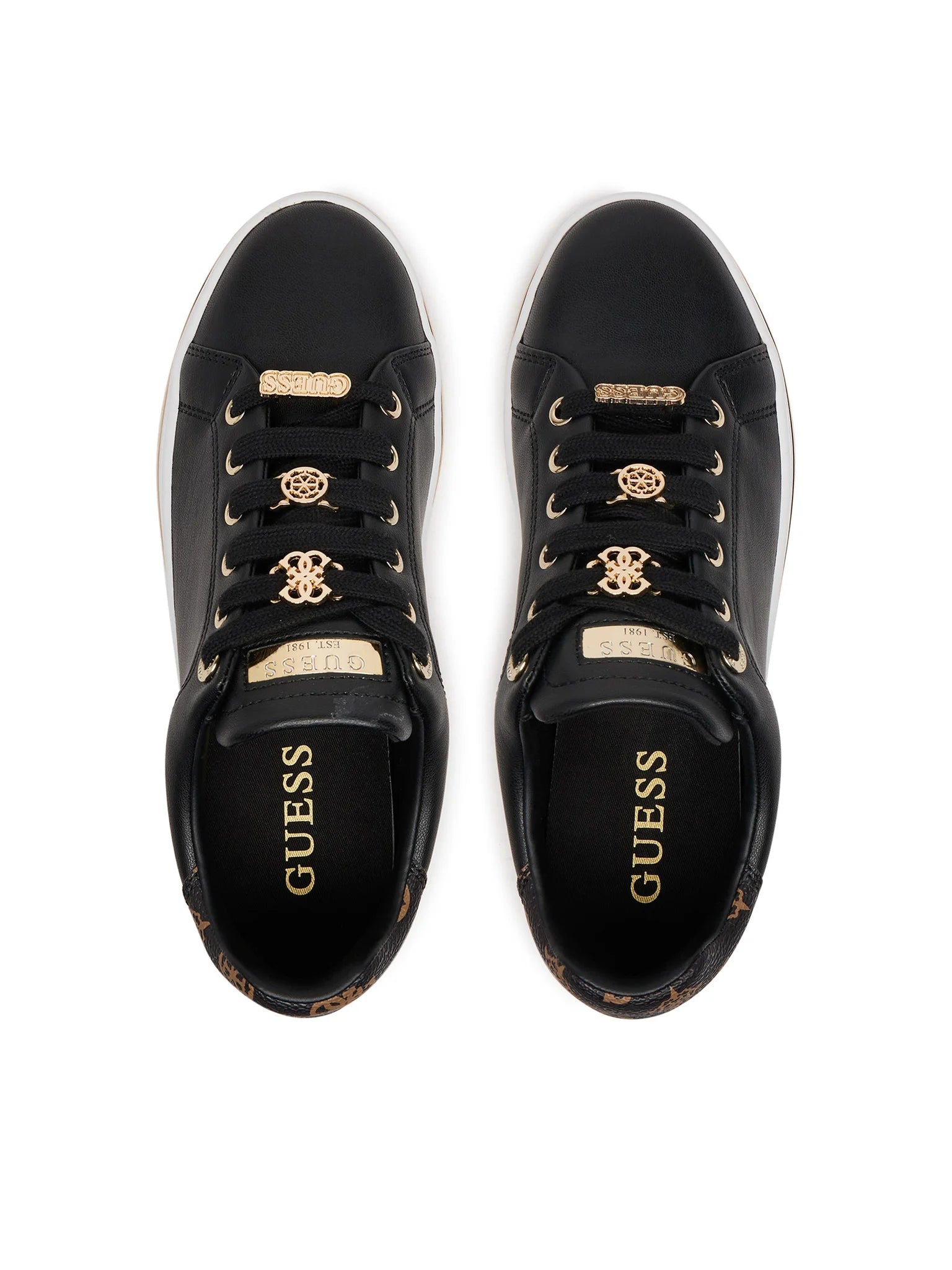 Guess Sapatilhas Sneakers Shoes Flpsta Black Preto_shot3