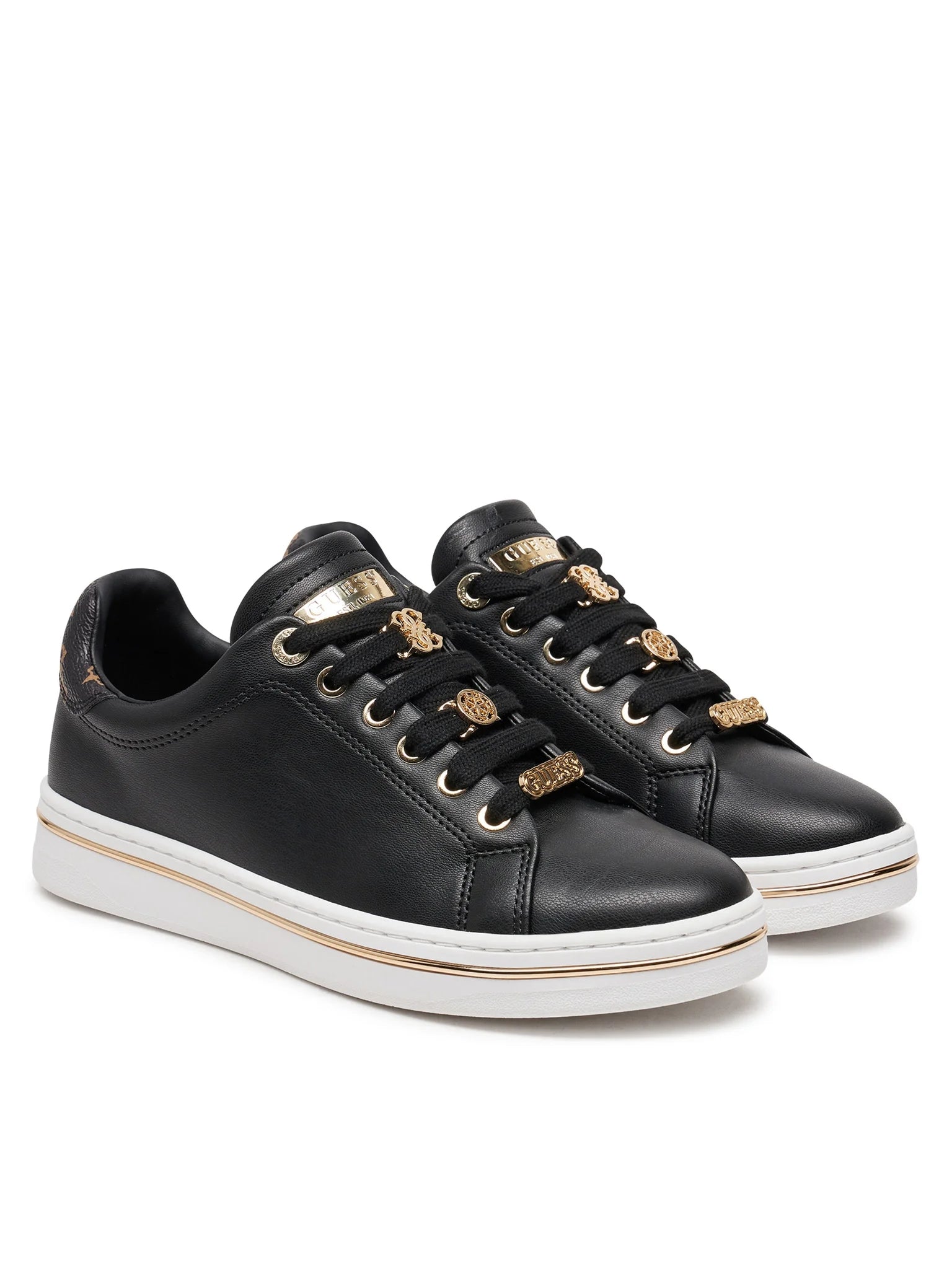 Guess Sapatilhas Sneakers Shoes Flpsta Black Preto_shot4