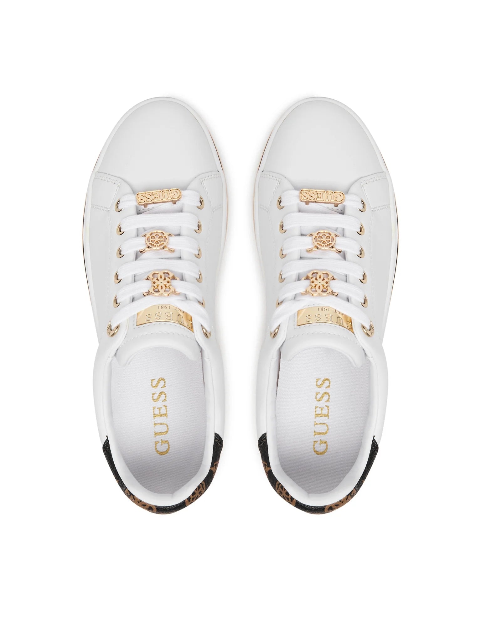 Guess Sapatilhas Sneakers Shoes Flpsta White Branco_shot2