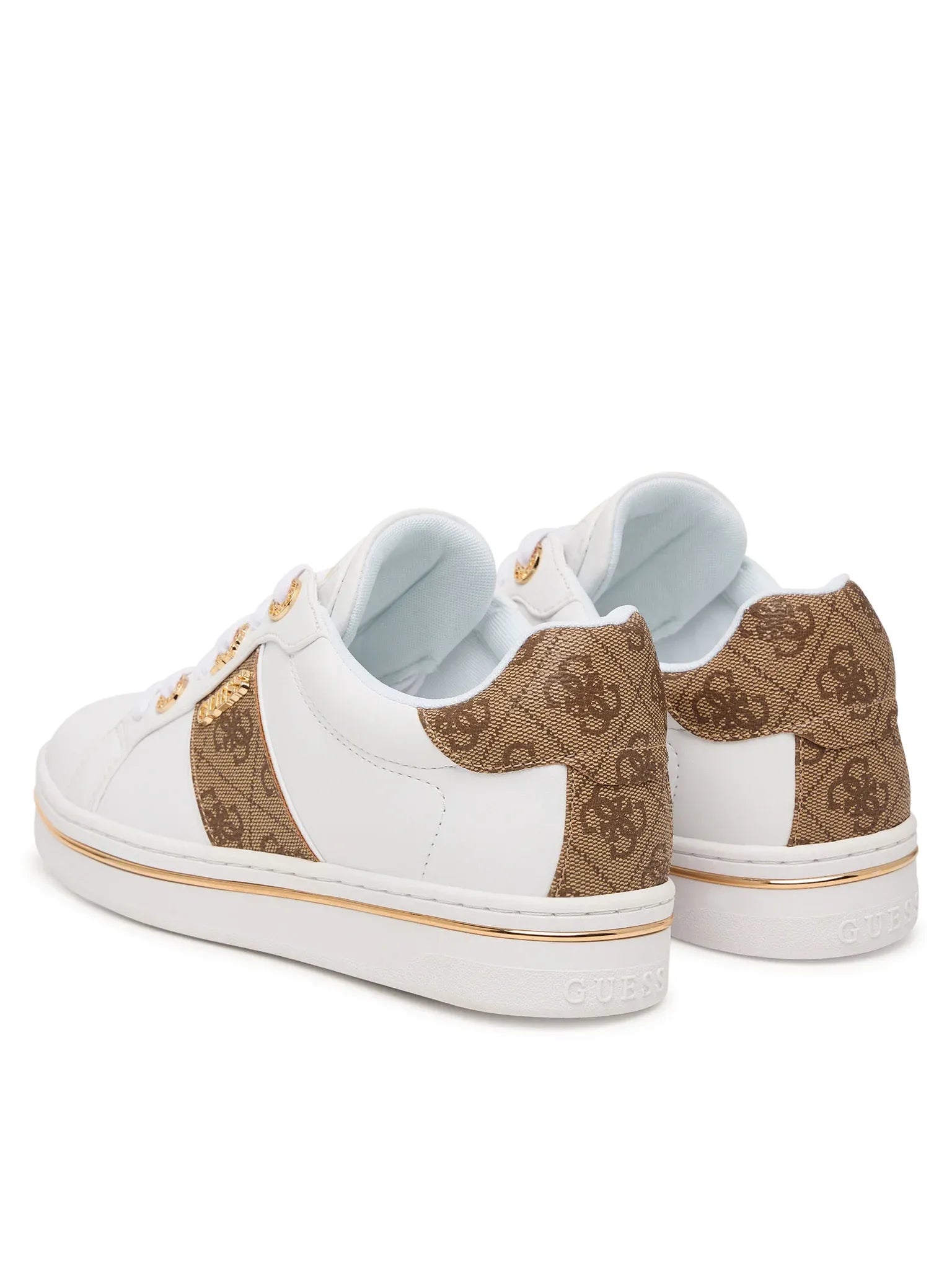 Guess Sapatilhas Sneakers Shoes Flpstw White Beig Branco Beige_shot3