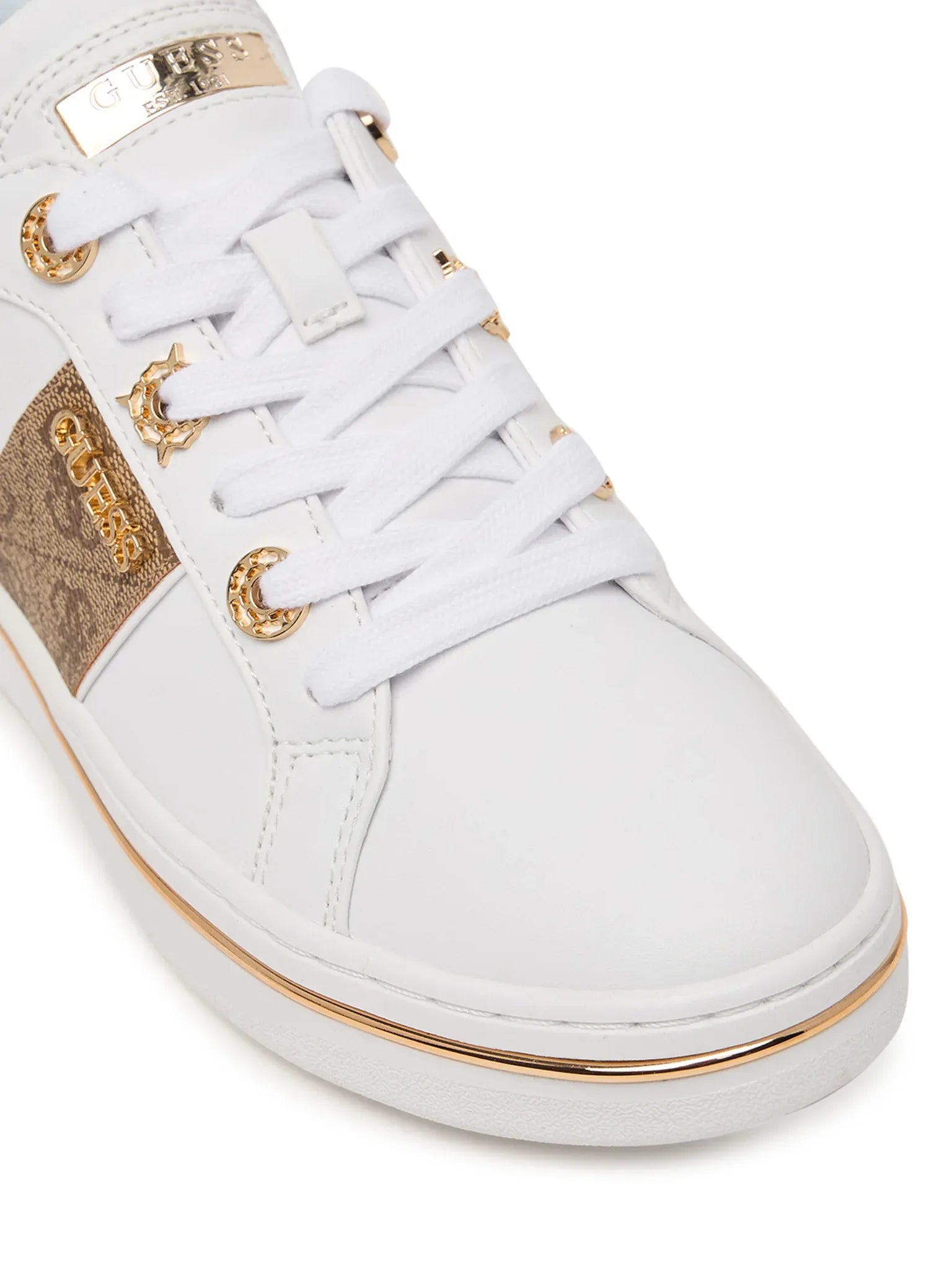 Guess Sapatilhas Sneakers Shoes Flpstw White Beig Branco Beige_shot6