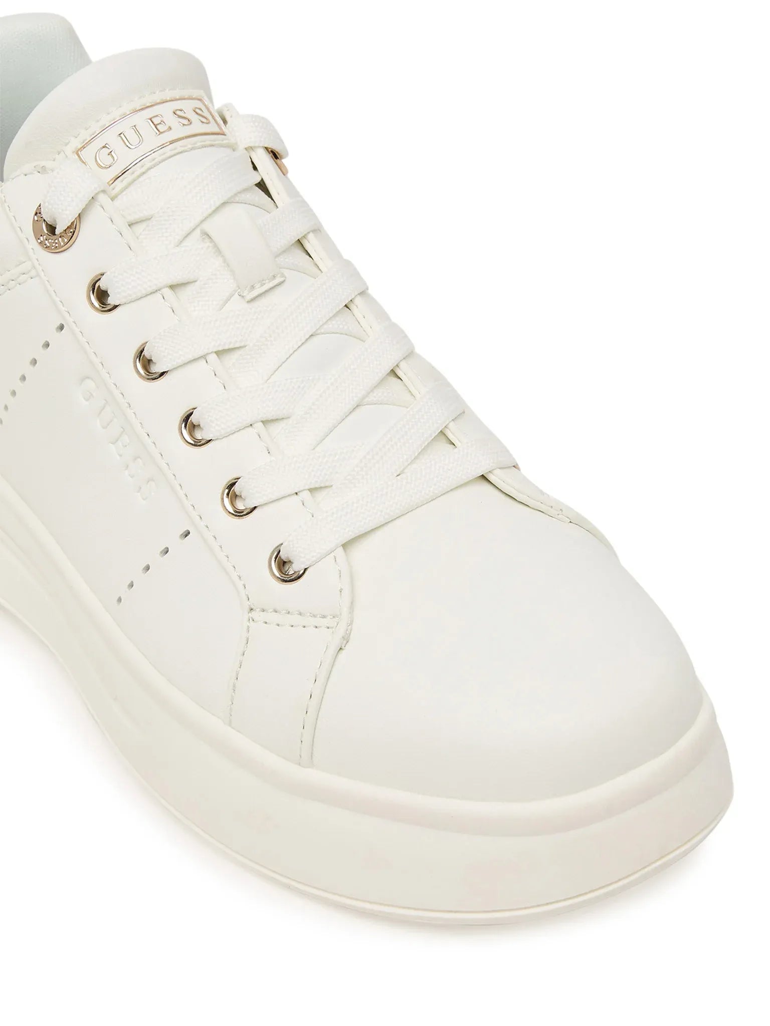 Guess Sapatilhas Sneakers Shoes Flpwes Whi Gold Branco Dourado_shot6