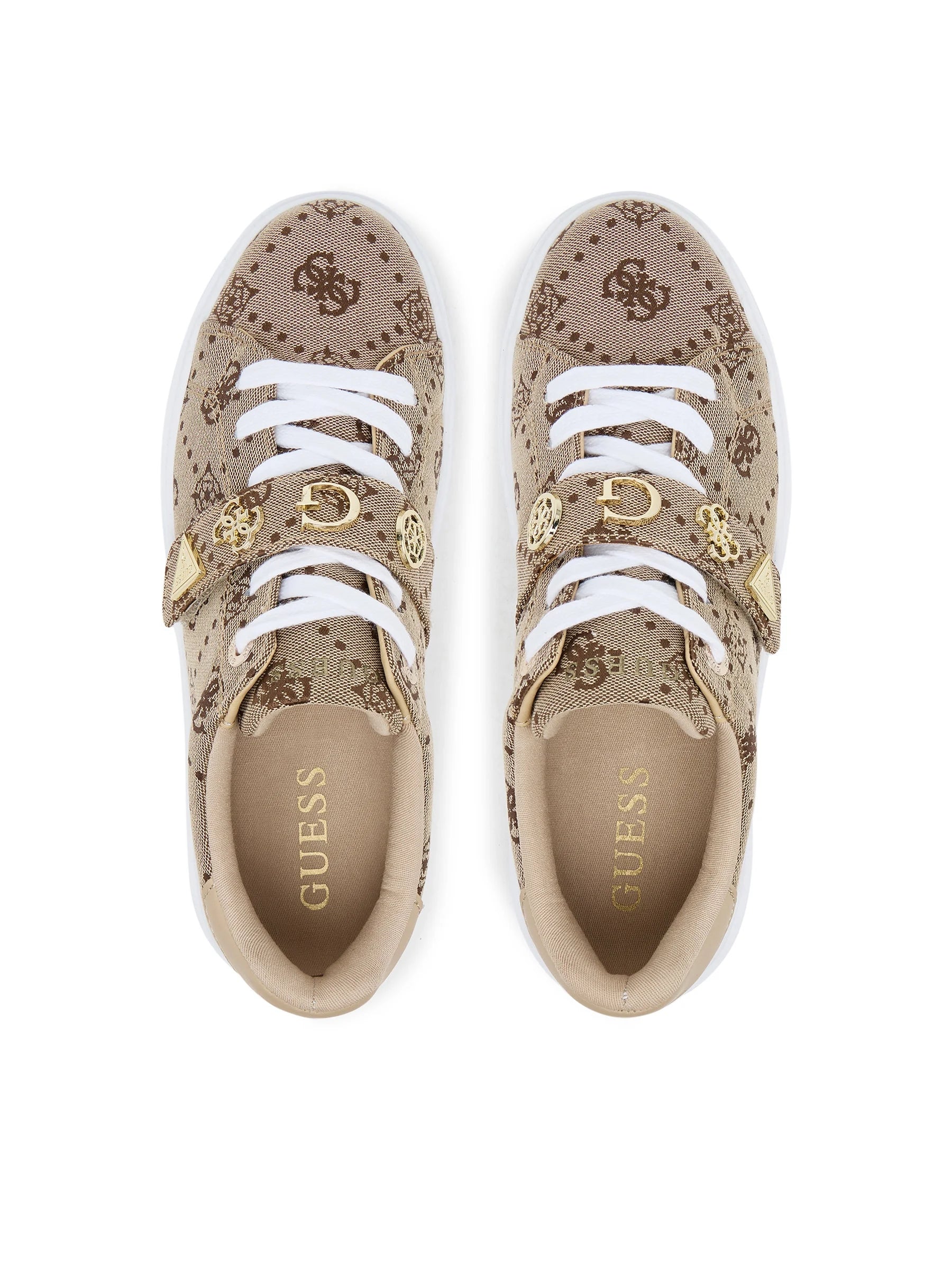 Guess Sapatilhas Sneakers Shoes Fltdr2 Latte Latte_shot3
