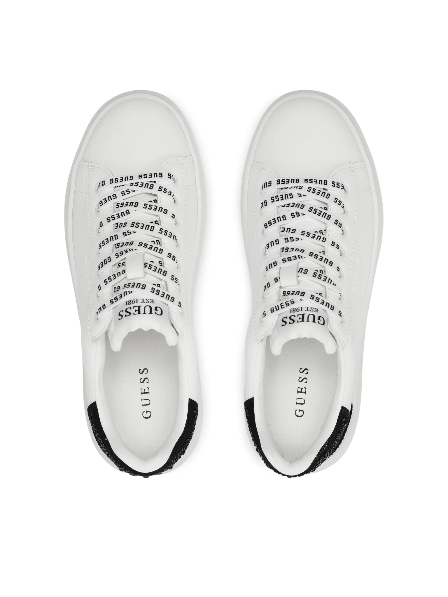 Guess Sapatilhas Sneakers Shoes Fltelb Whi Black Branco Preto_shot2