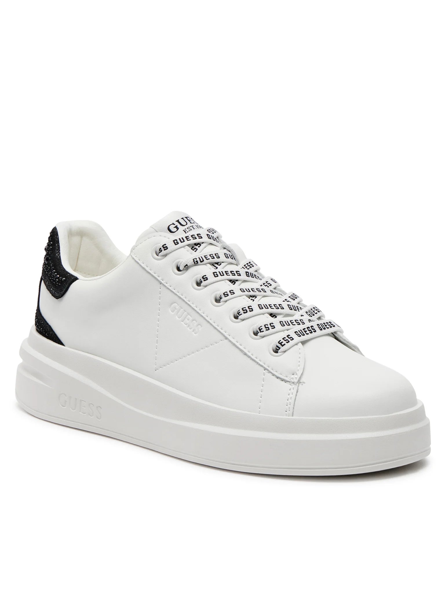 Guess Sapatilhas Sneakers Shoes Fltelb Whi Black Branco Preto_shot5