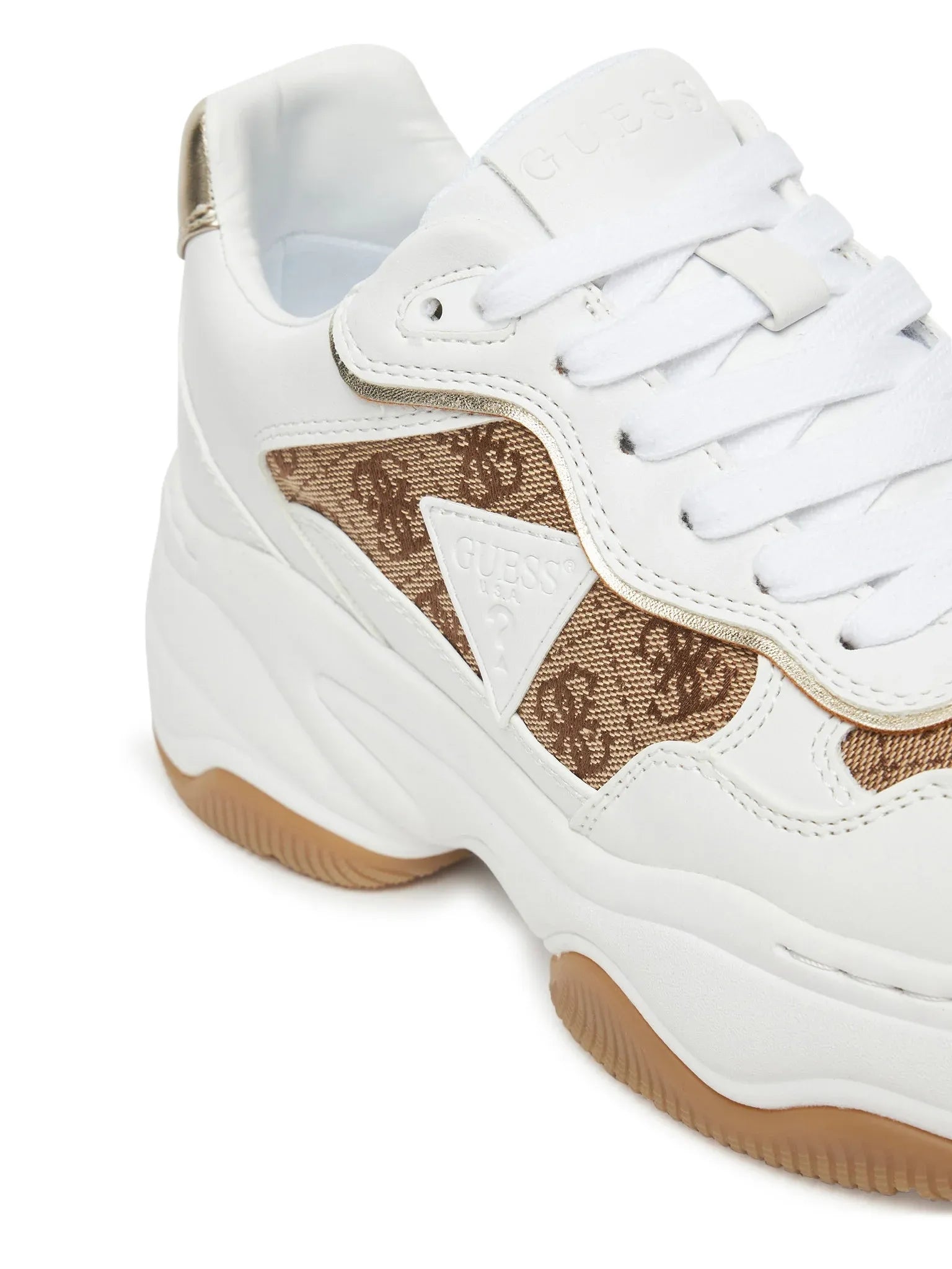 Guess Sapatilhas Sneakers Shoes Flthp4 White Beig Branco Beige_shot6