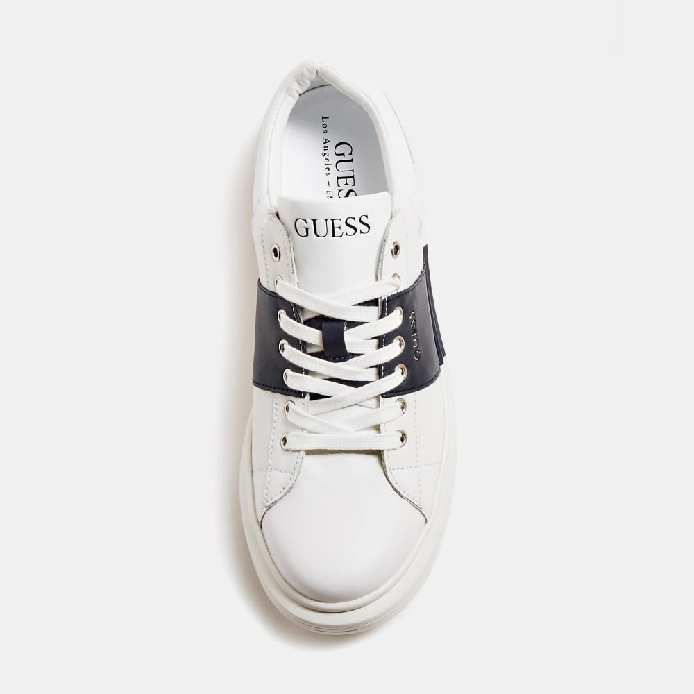 Guess Sapatilhas Sneakers Shoes Fm7sailea12 White Blue Branco Azul Shot5