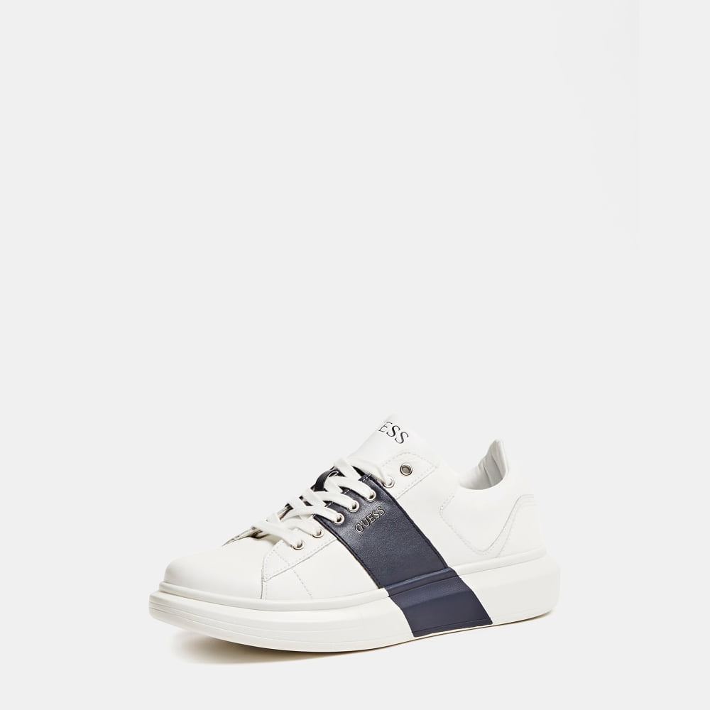 Guess Sapatilhas Sneakers Shoes Fm7sailea12 White Blue Branco Azul Shot7