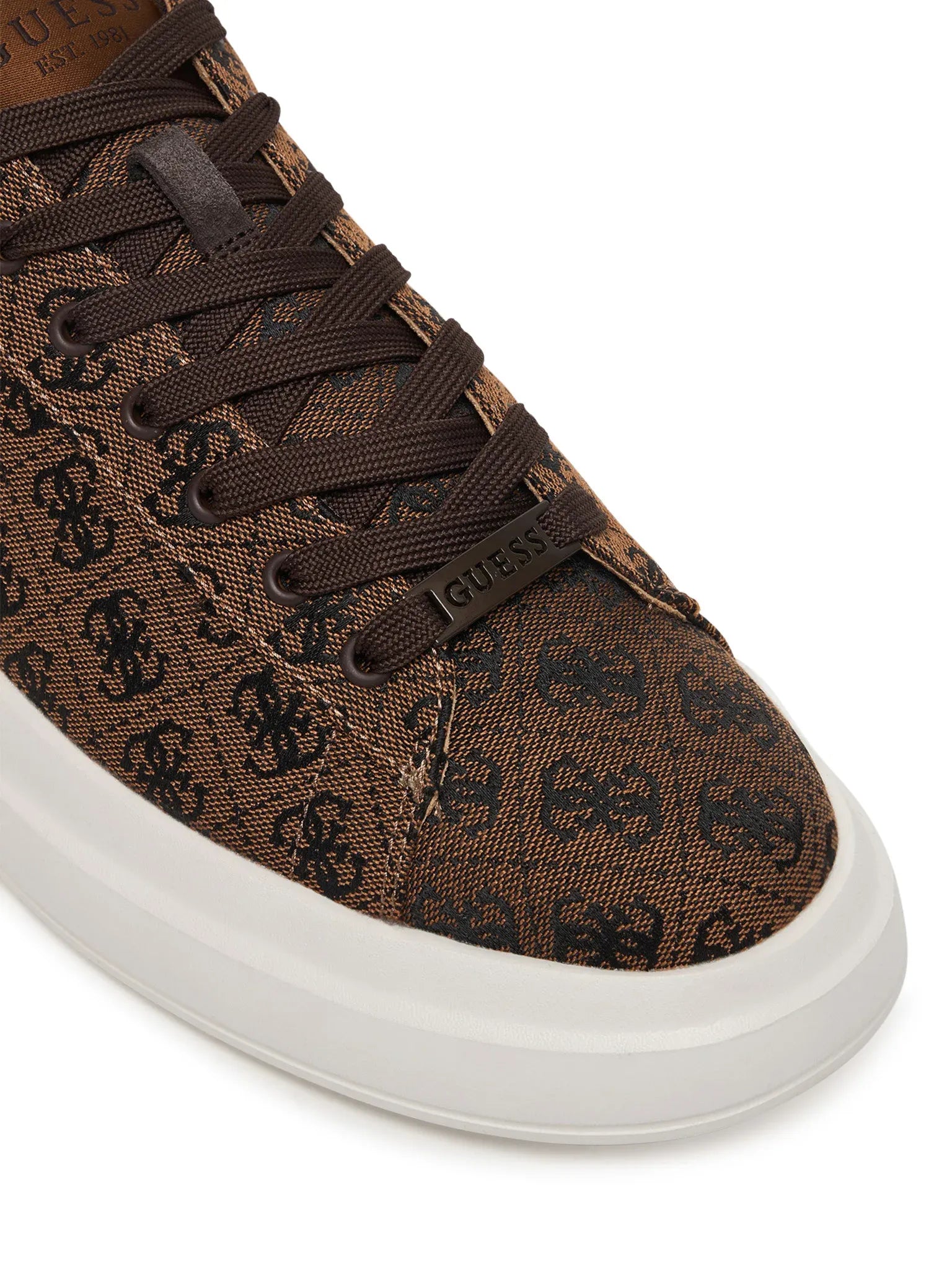 Guess Sapatilhas Sneakers Shoes Fmjeba Brown.logo Castanho_shot6