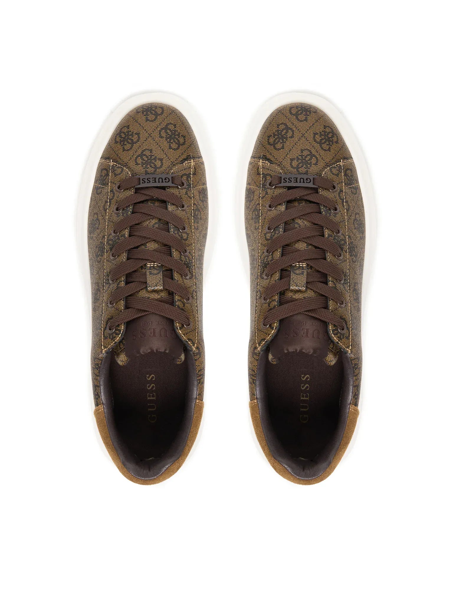 Guess Sapatilhas Sneakers Shoes Fmpela Brown Castanho_shot5