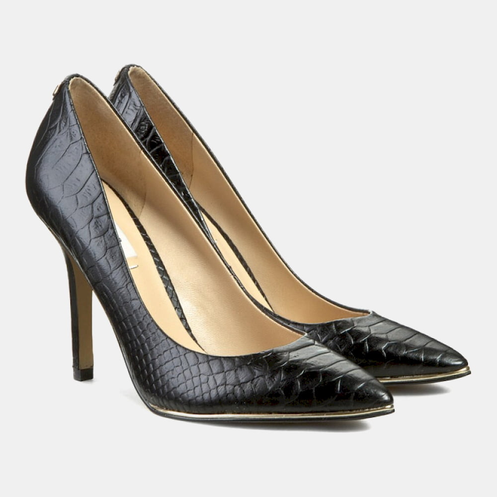Guess Sapatos Shoes Fl4crb Pel Black Preto Shot4