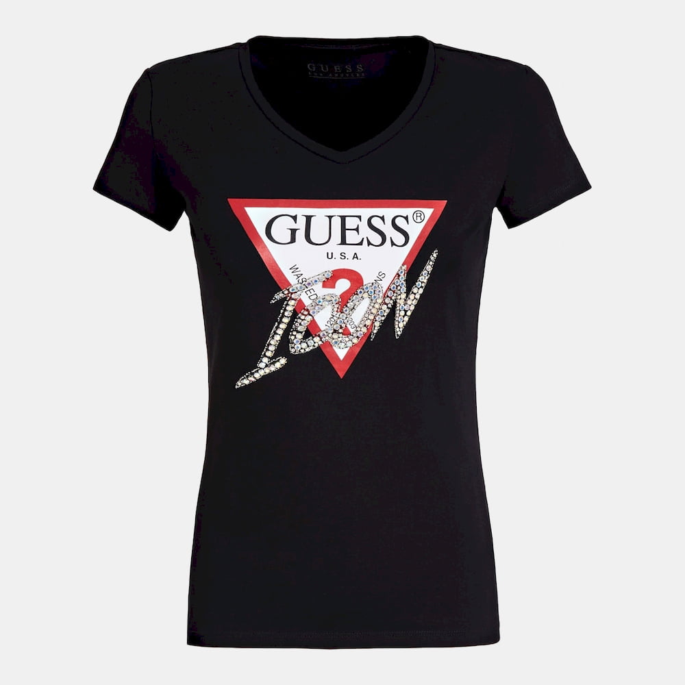 Guess T Shirt W01i20j1300 Black Preto Shot2