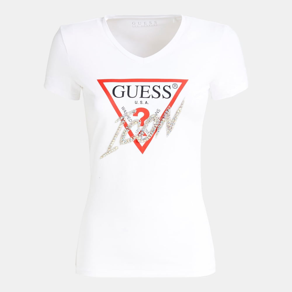 Guess T Shirt W01i20j1300 White Branco Shot2