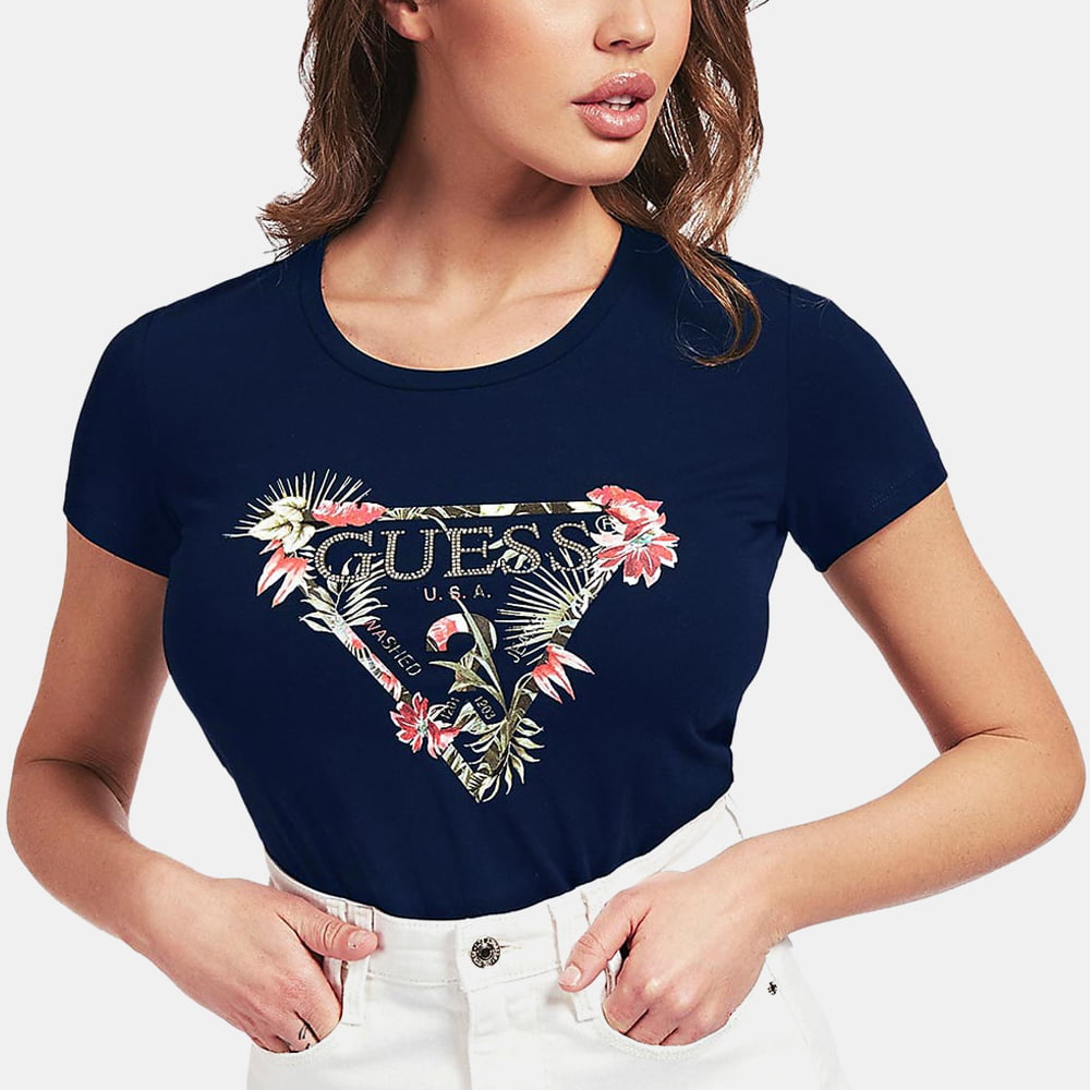 Guess T Shirt W0gi33j1300 Blue Azul Shot5