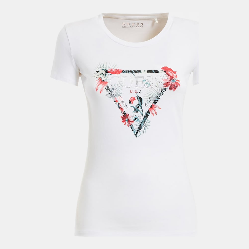 Guess T Shirt W0gi33j1300 White Branco Shot2