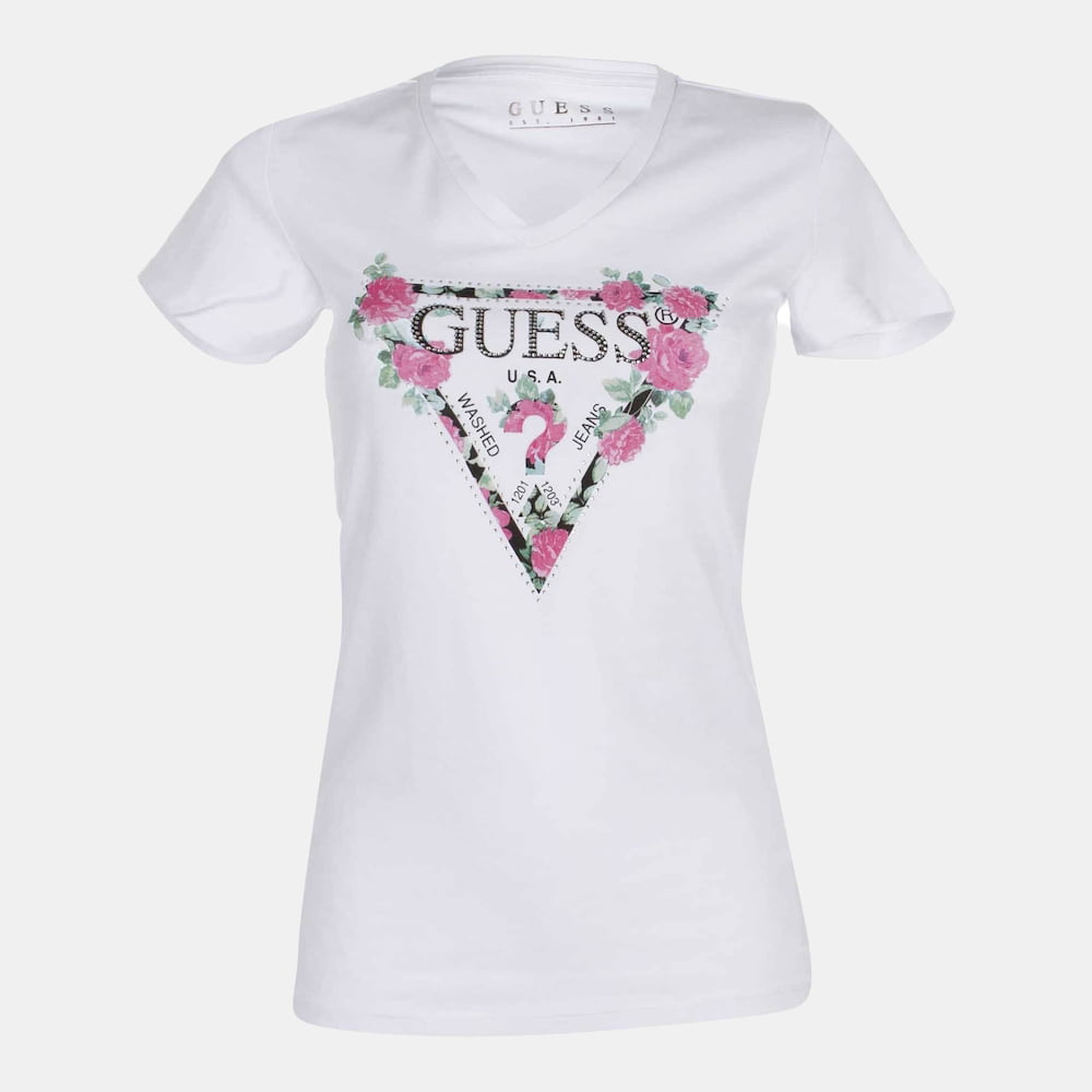 Guess T Shirt W0yi85 J1300 White Branco Shot4