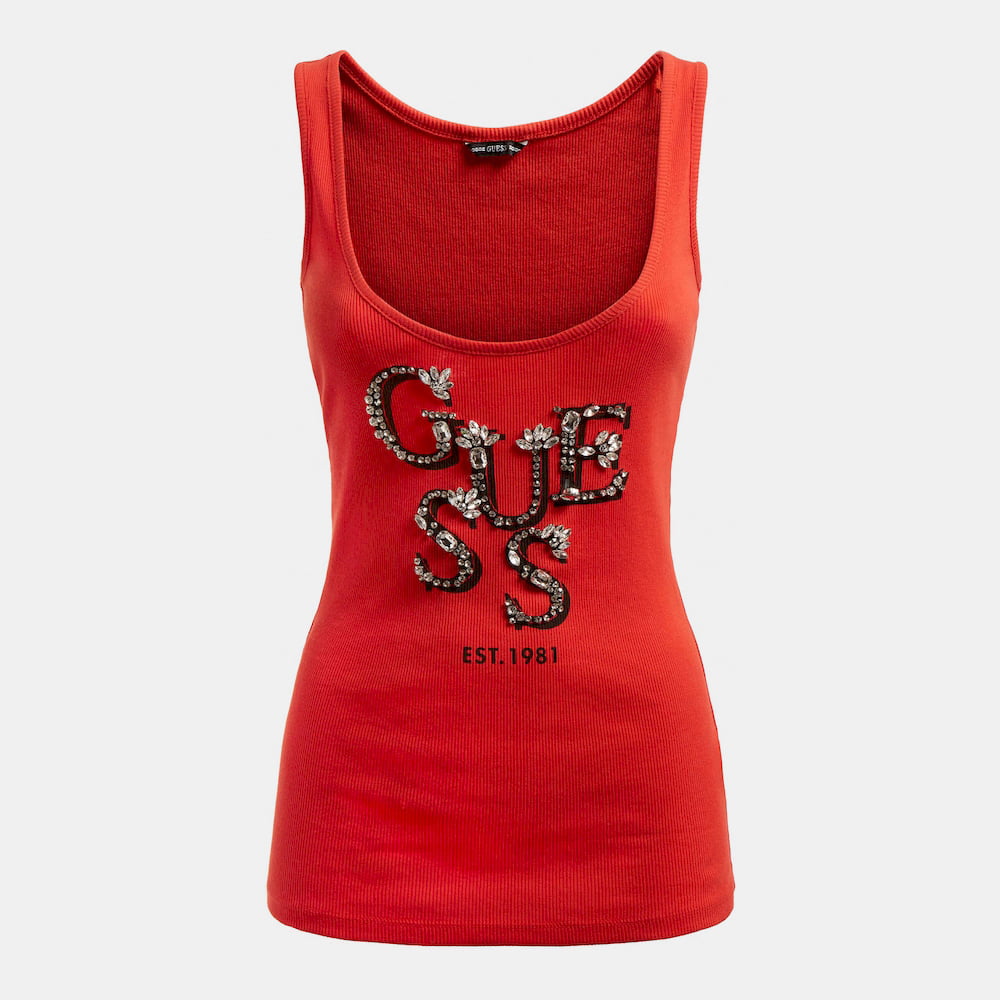 Guess T Shirt W1gp0jk1811 Red Vermelho Shot2