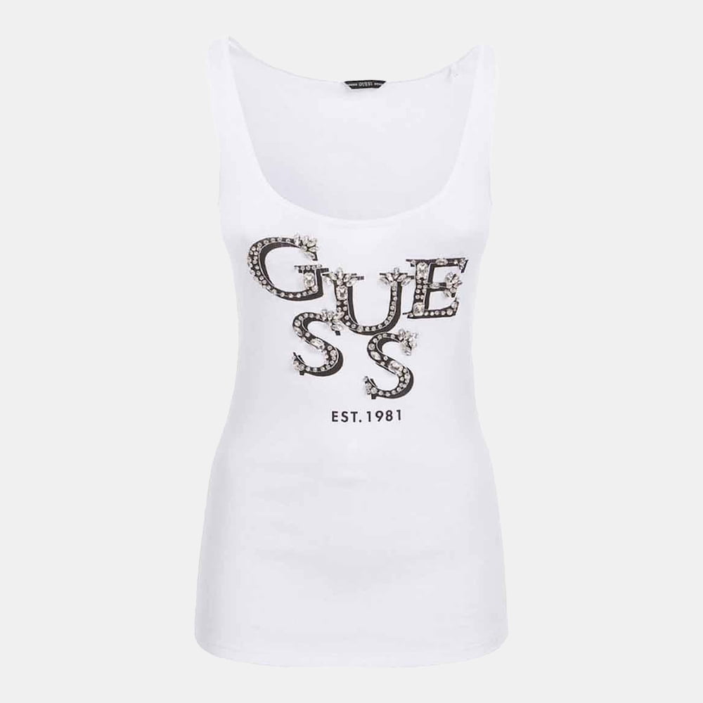 Guess T Shirt W1gp0jk1811 White Branco Shot2