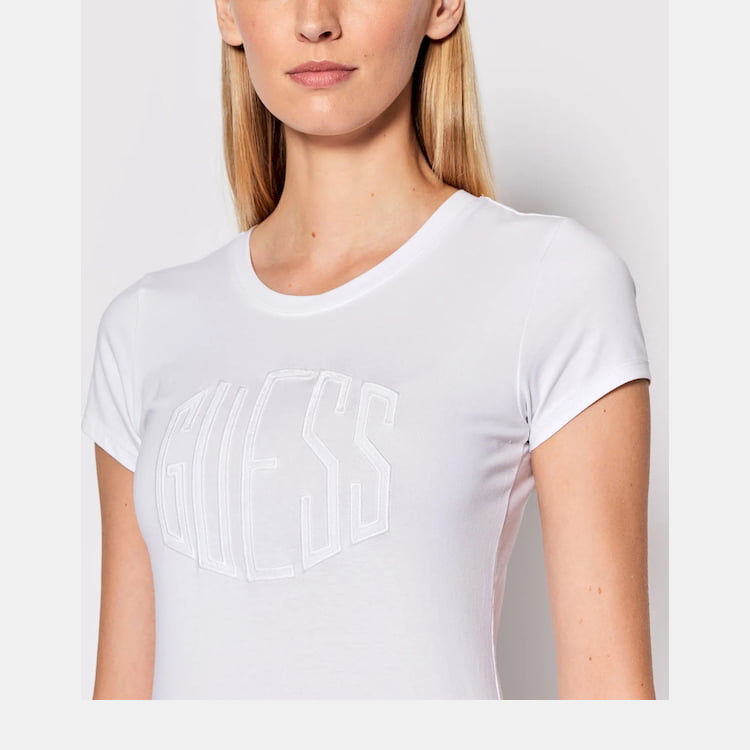 Guess T Shirt W2ri20 Kakz3 White Branco Shot1
