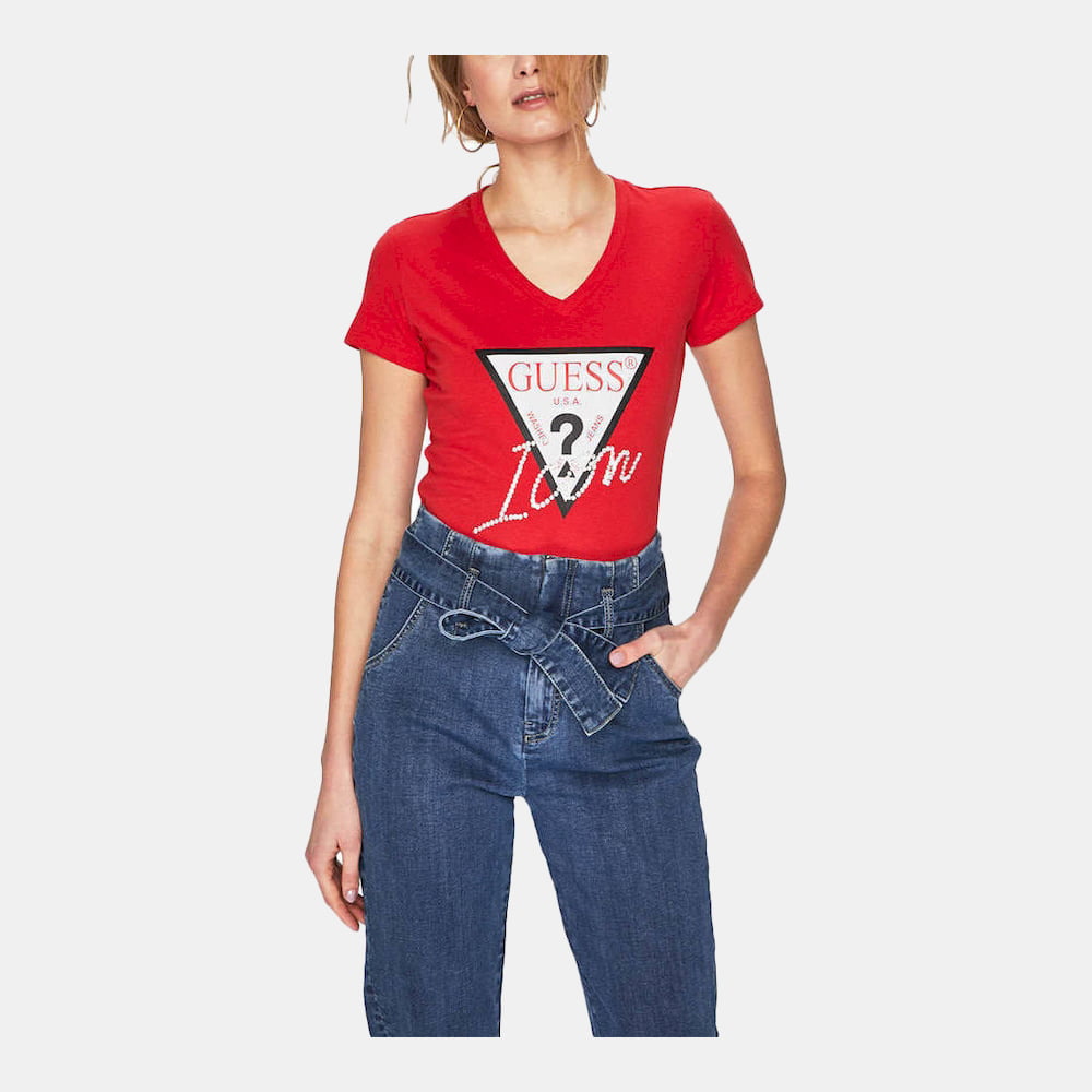 Guess T Shirt W94i89k7de0 Red Vermelho Shot2