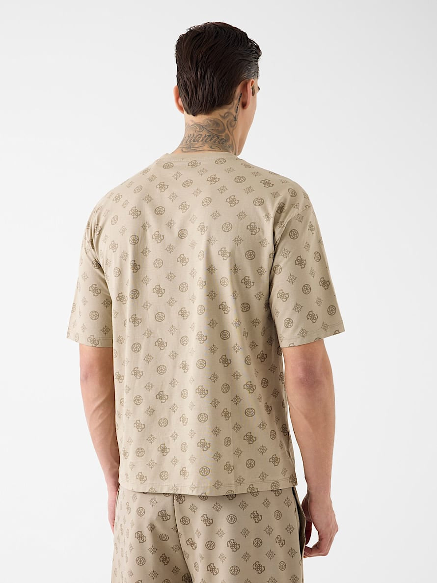 Guess T Shirt Z6gi07 K2852 Beige.logo Beige_shot2