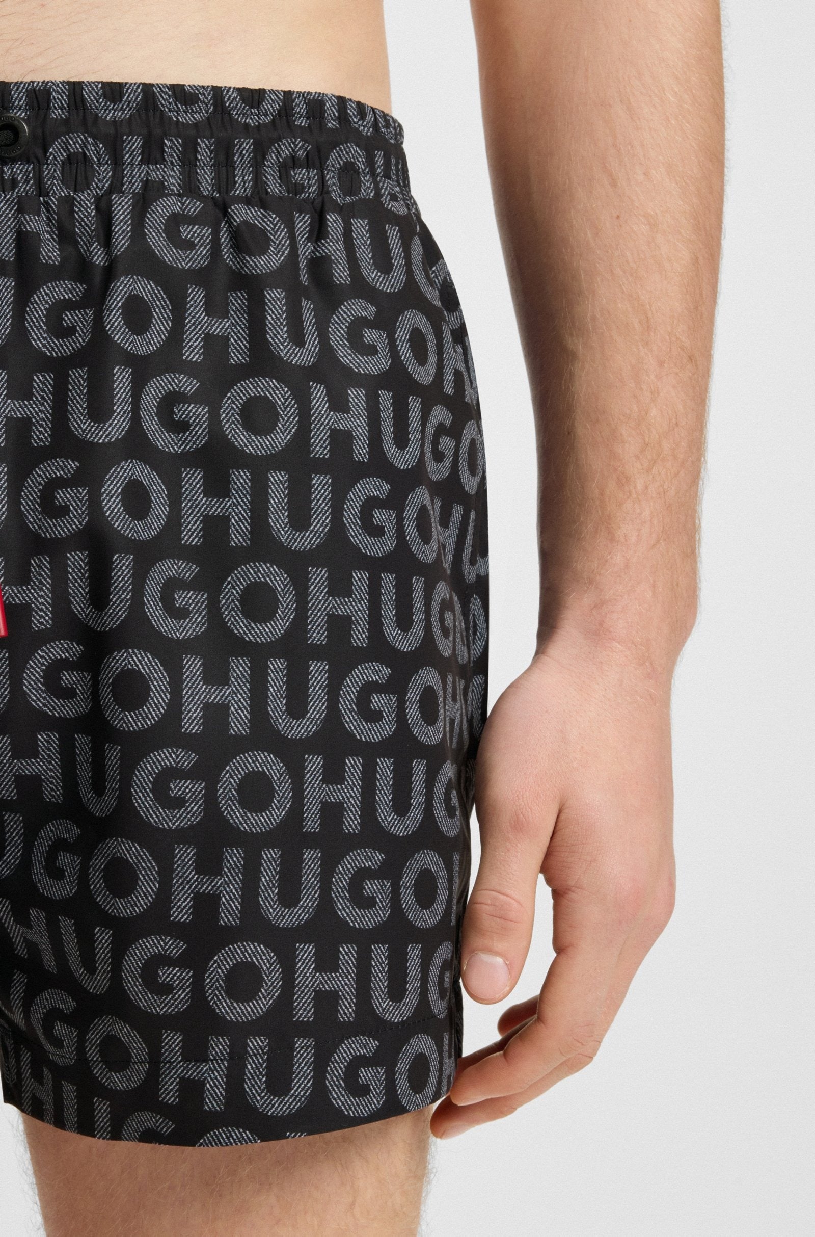 Hugo Calcao De Banho Swim Shorts Tortuga 505354 Black Preto_shot1