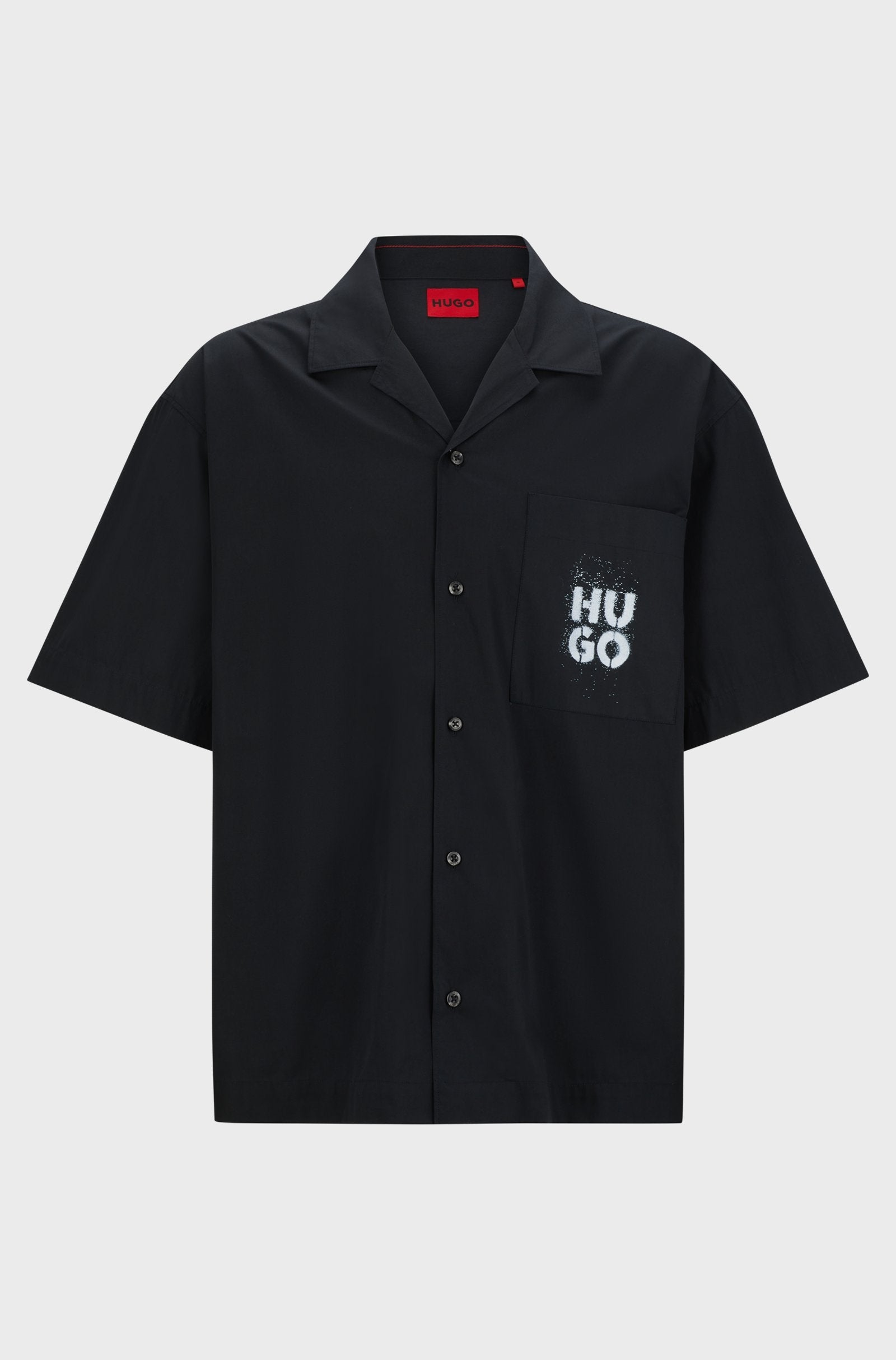 Hugo Camisa Shirt Egeeno 5052009 Black Preto_shot1