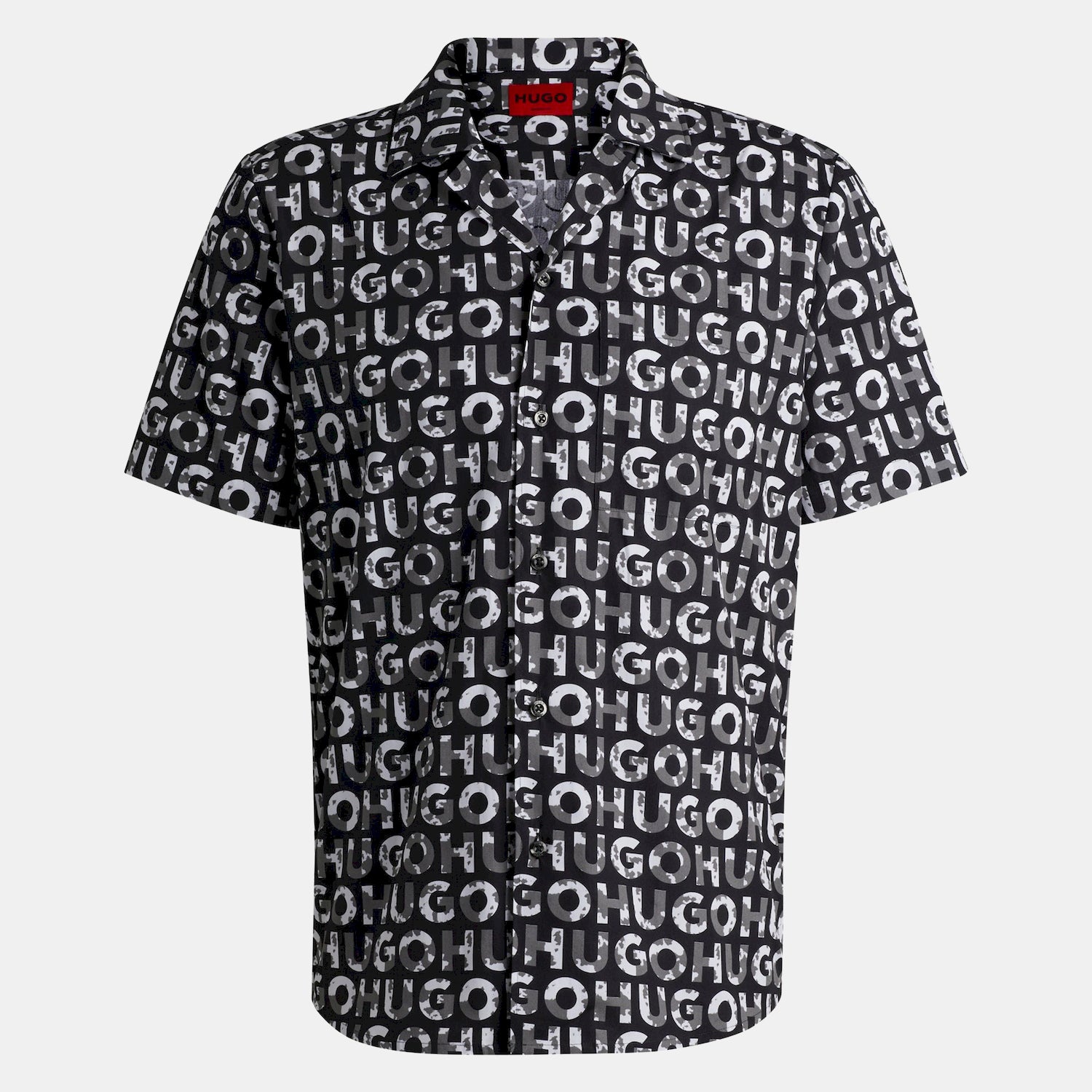 Hugo Camisa Shirt Ellino 5051414 Black.logo Preto_shot1