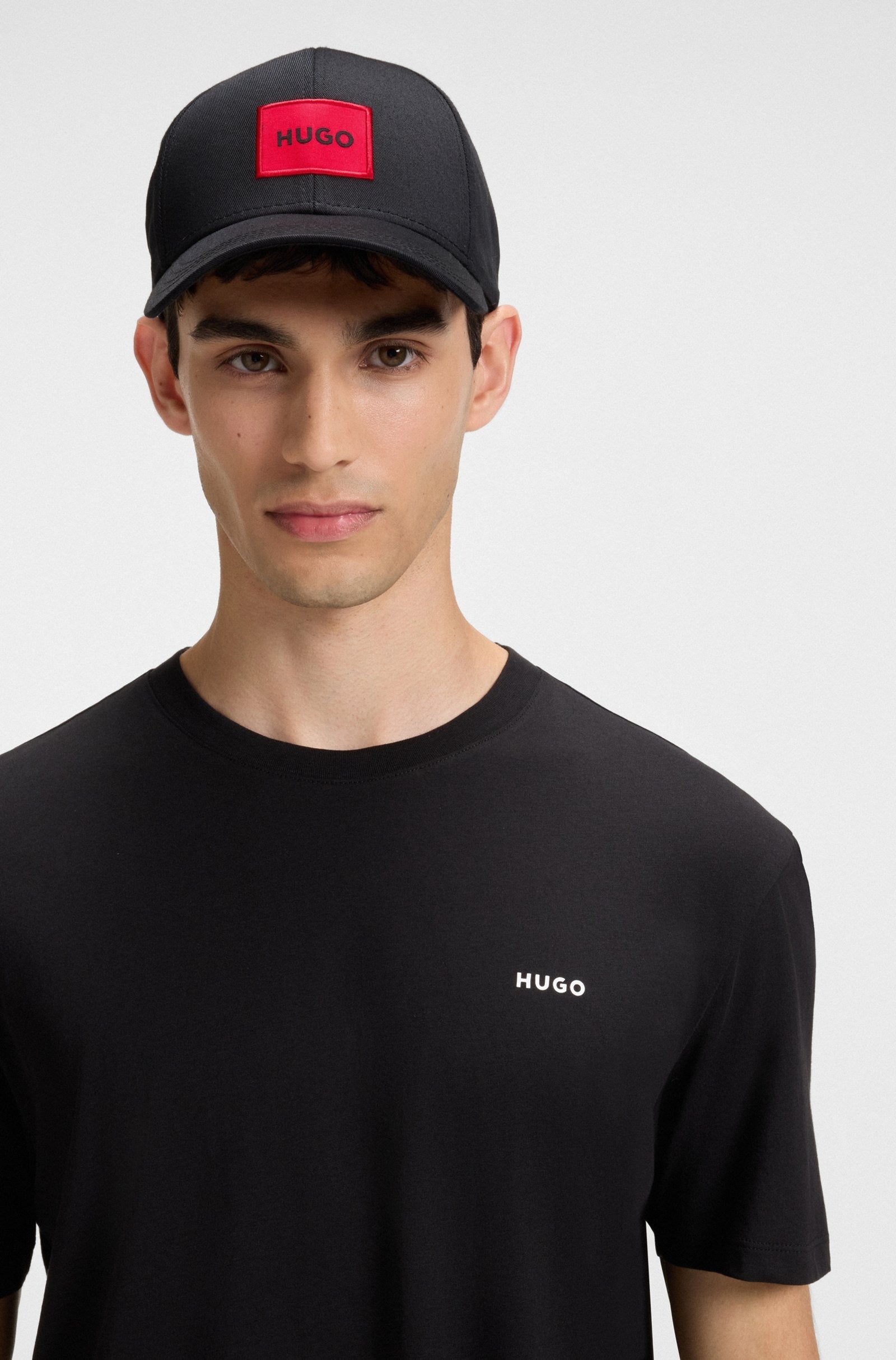 Hugo Cap Hat Men X 581 Black Red Preto Vermelho_shot2