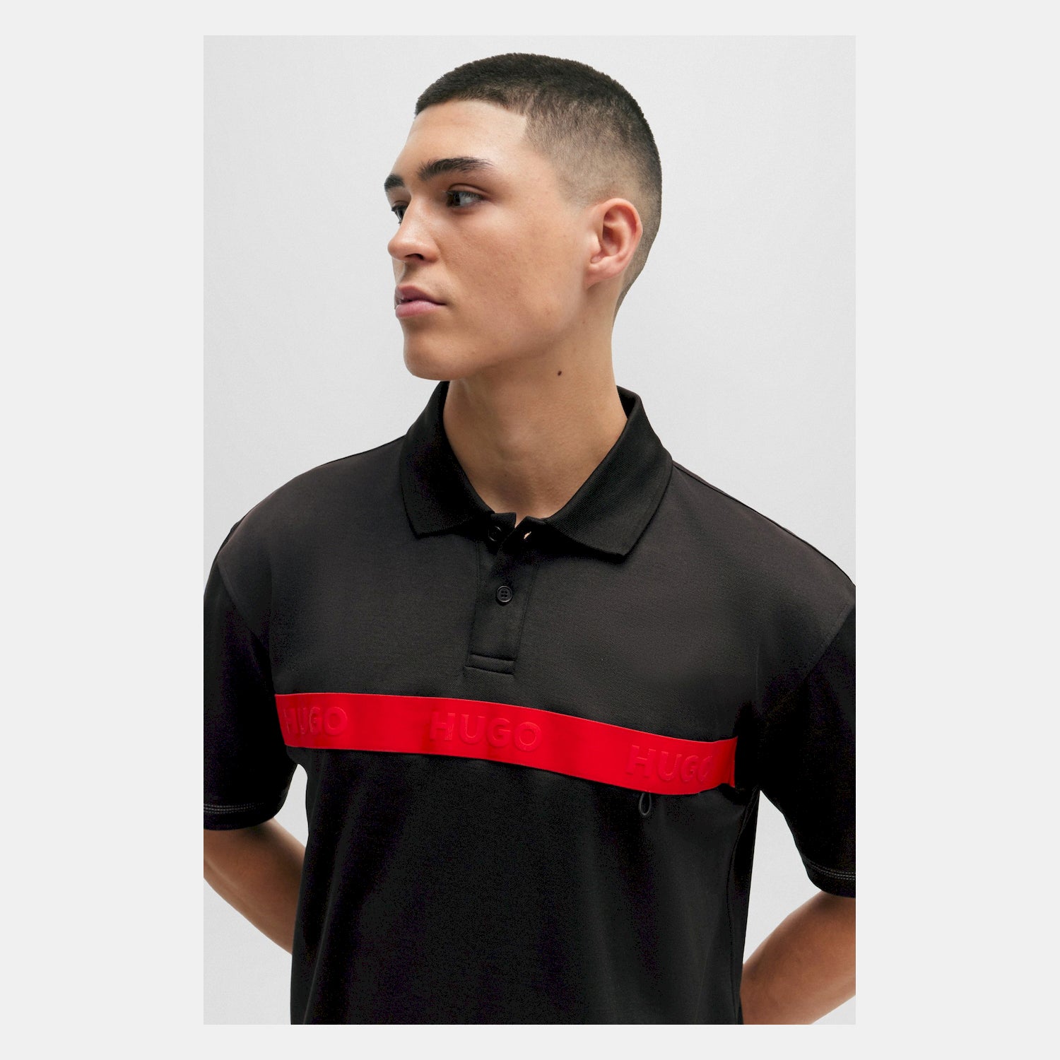 Hugo Polo Decholo Black Red Preto Vermelho_shot2