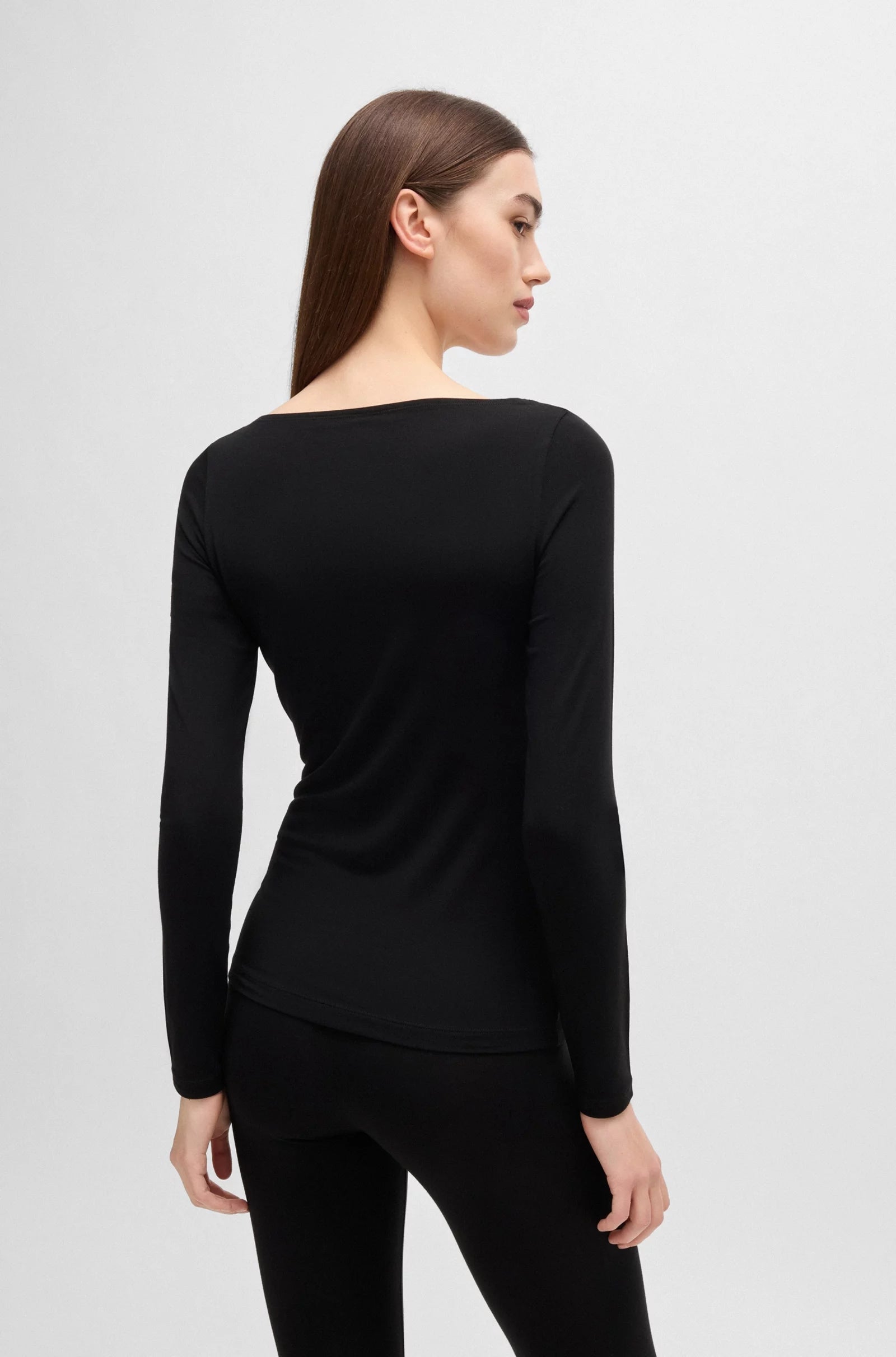 Hugo T Shirt 50486081 Black Preto_shot5