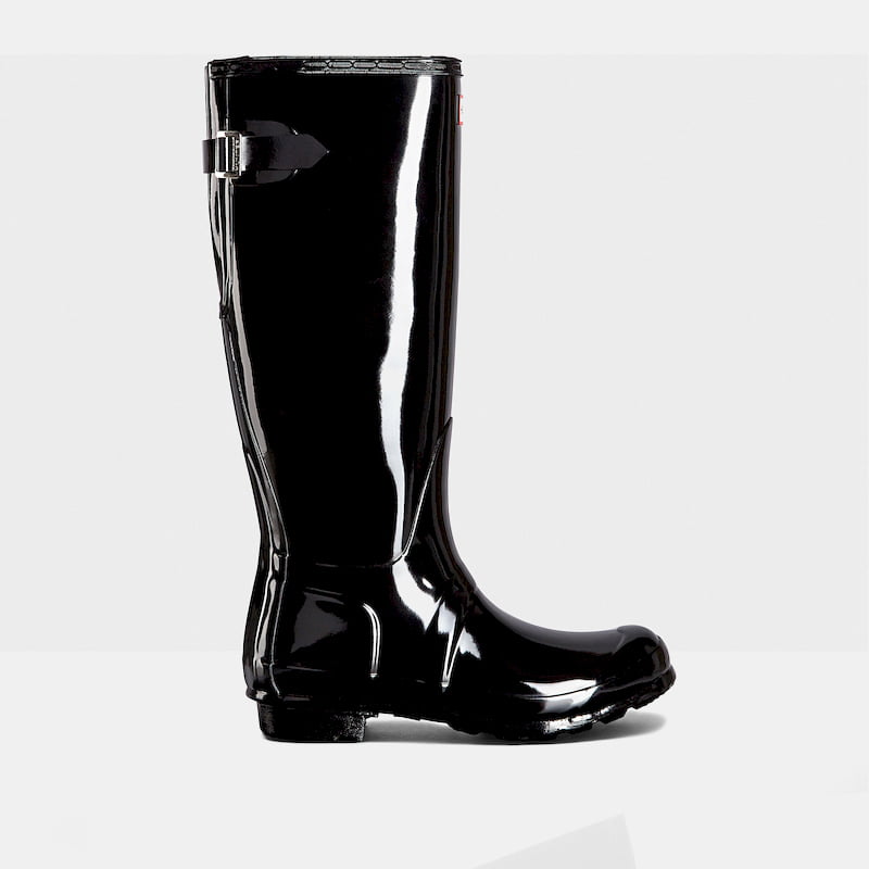 Hunter Botas Boots Wft1001rgl Black Vern Preto Verniz Shot11