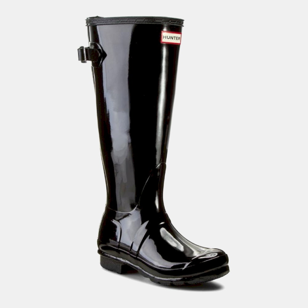 Hunter Botas Boots Wft1001rgl Black Vern Preto Verniz Shot2