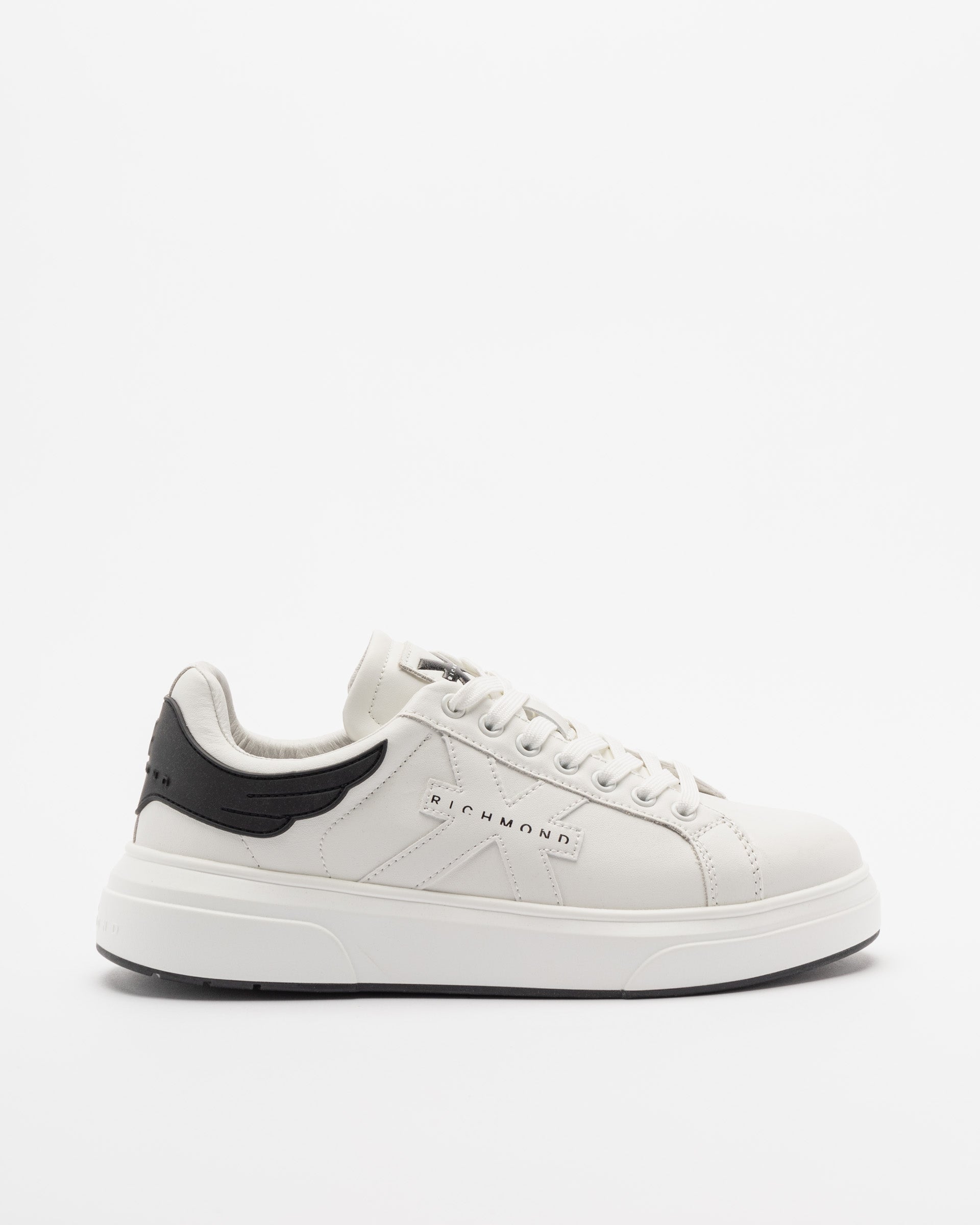 John Richmond Sapatilhas Sneakers Shoes 25316 Whi Black Branco Preto_shot1