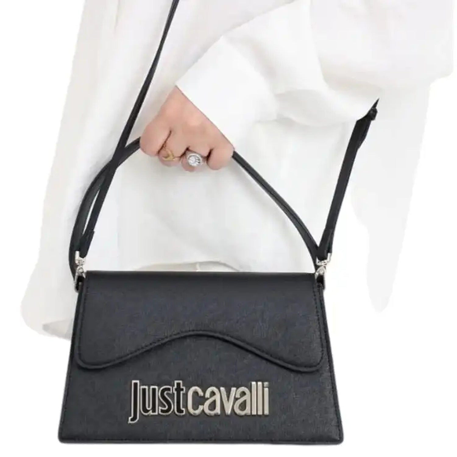 Bolsa Just Cavalli Range B Metal Lett Preto