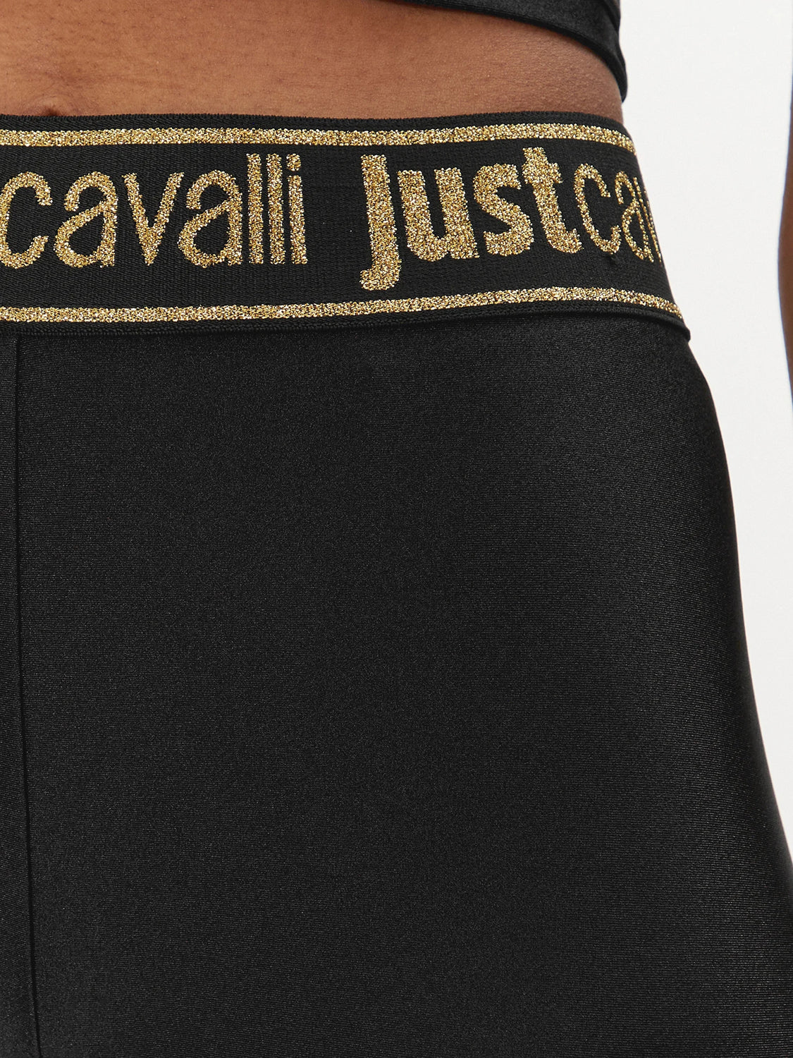 Just Cavalli Legging 76pac1a0 Blk Gold Preto Ouro_shot3