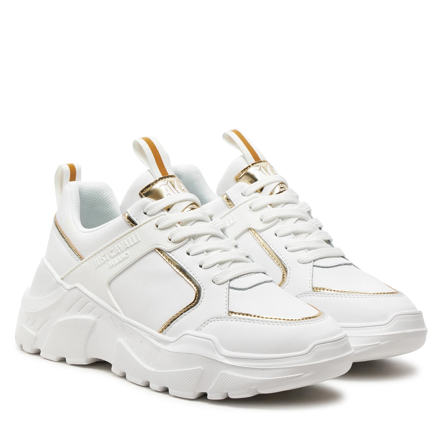 Sapatilhas Just Cavalli Fondo Casper Dis. Branco