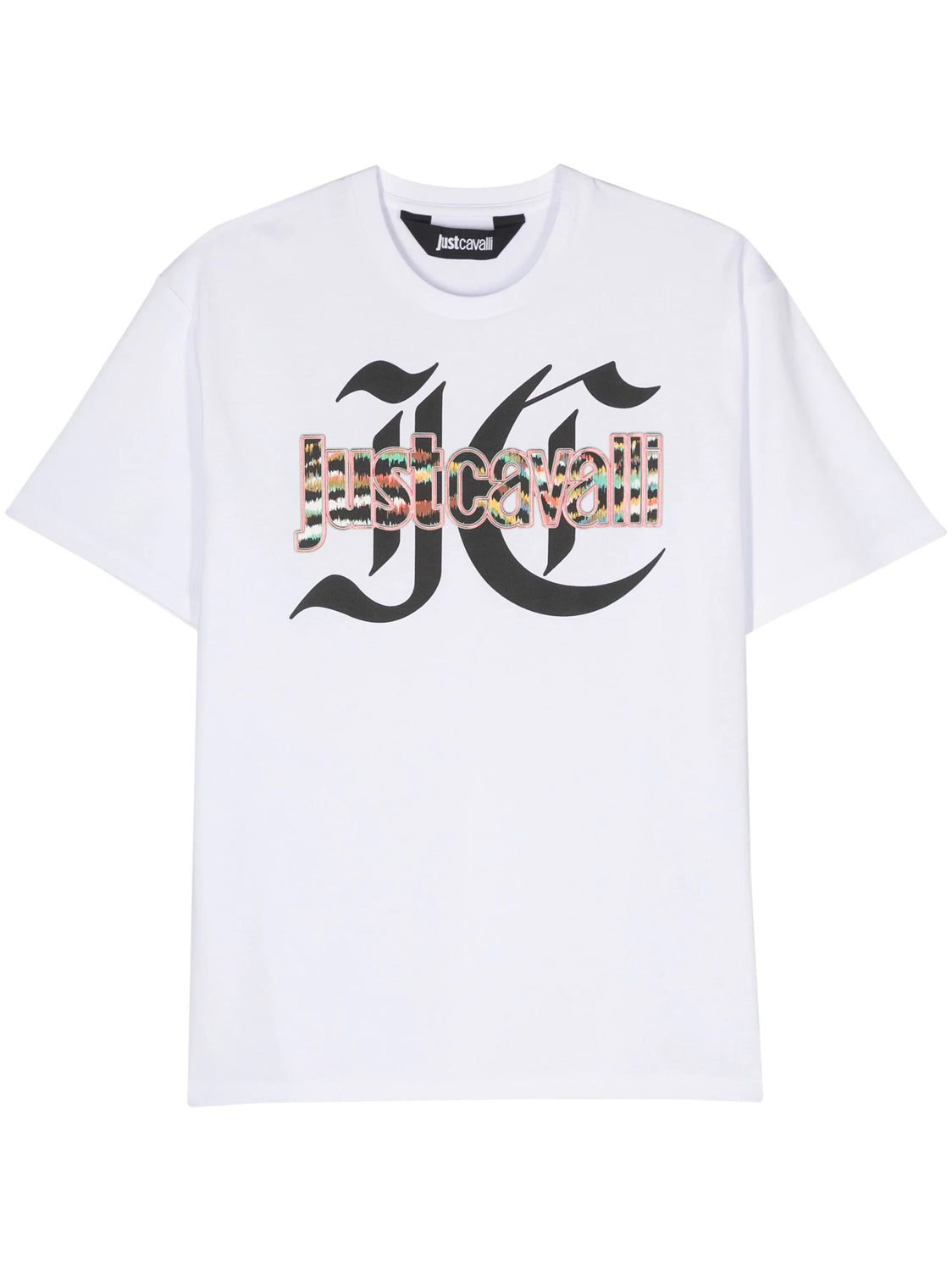 Just Cavalli T Shirt 76oahg12 White Mult Branco Multi_shot2