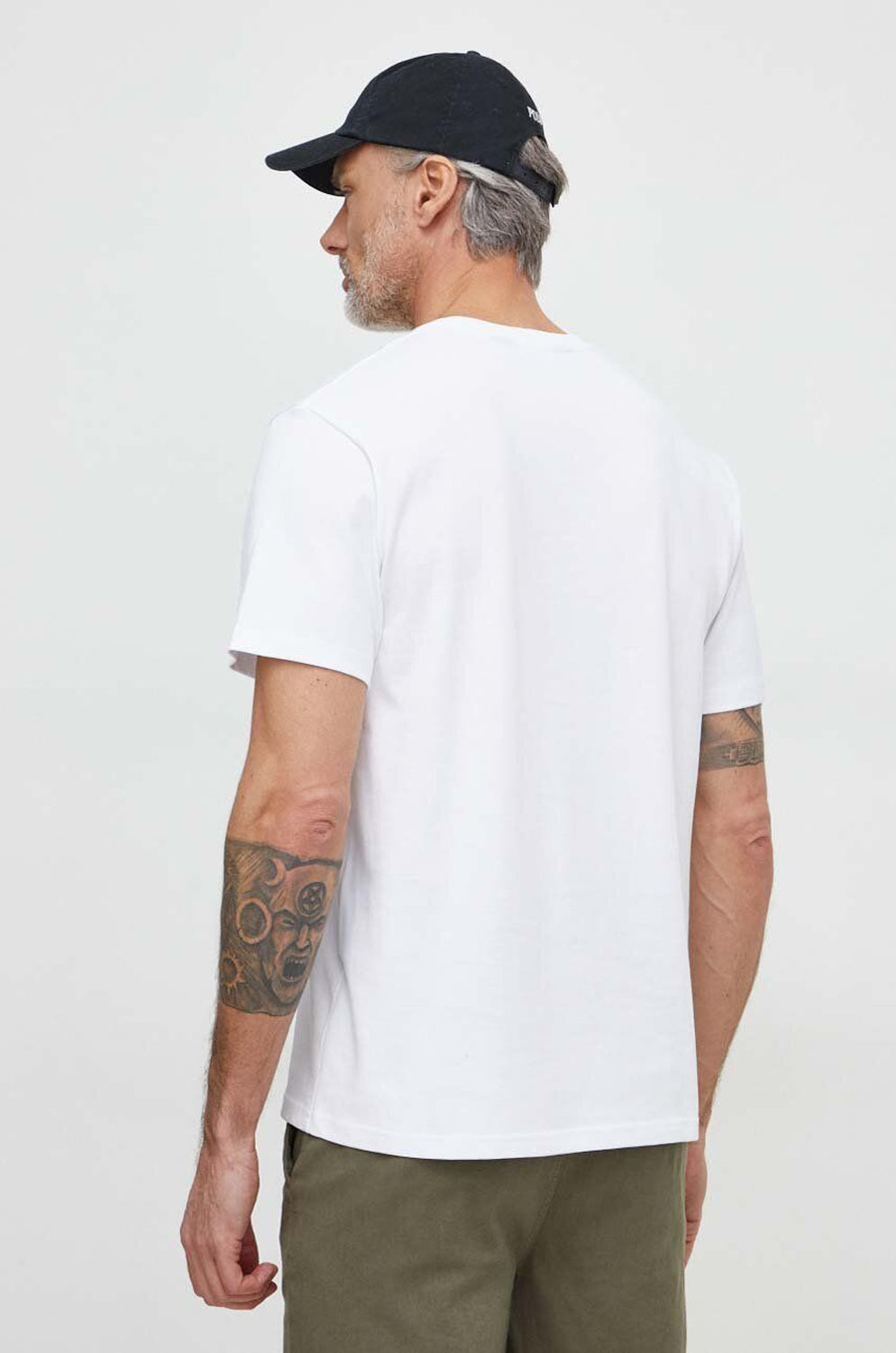 Just Cavalli T Shirt 76oahg15 Whi Gold Branco Dourado_shot2