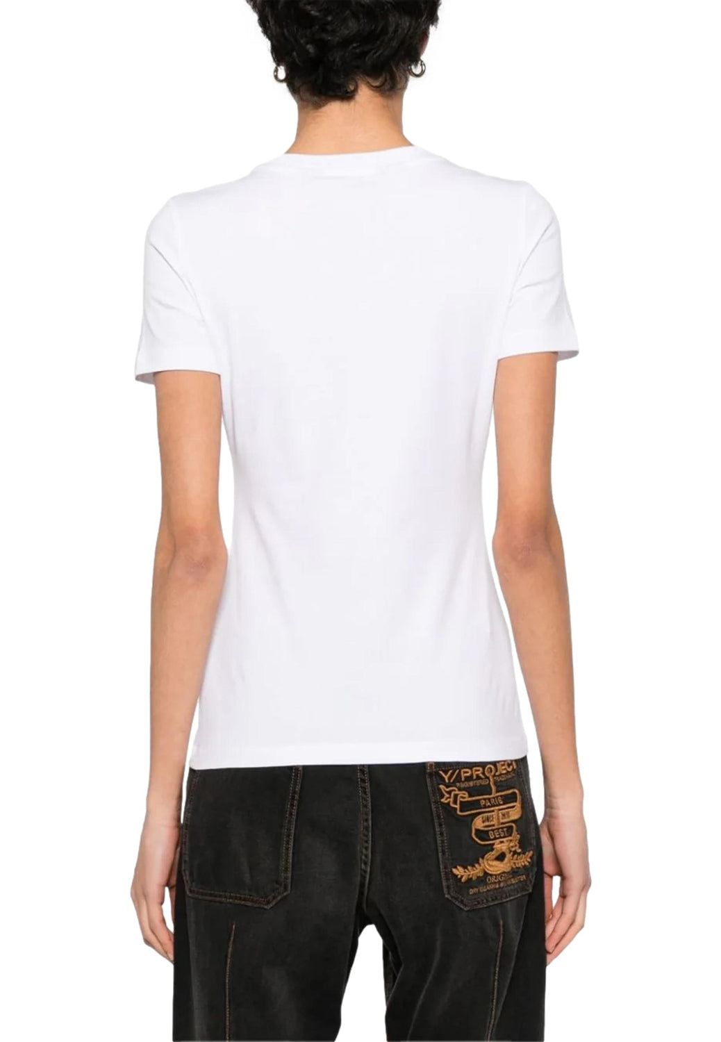 Just Cavalli T Shirt 76pahe08 White Branco_shot3