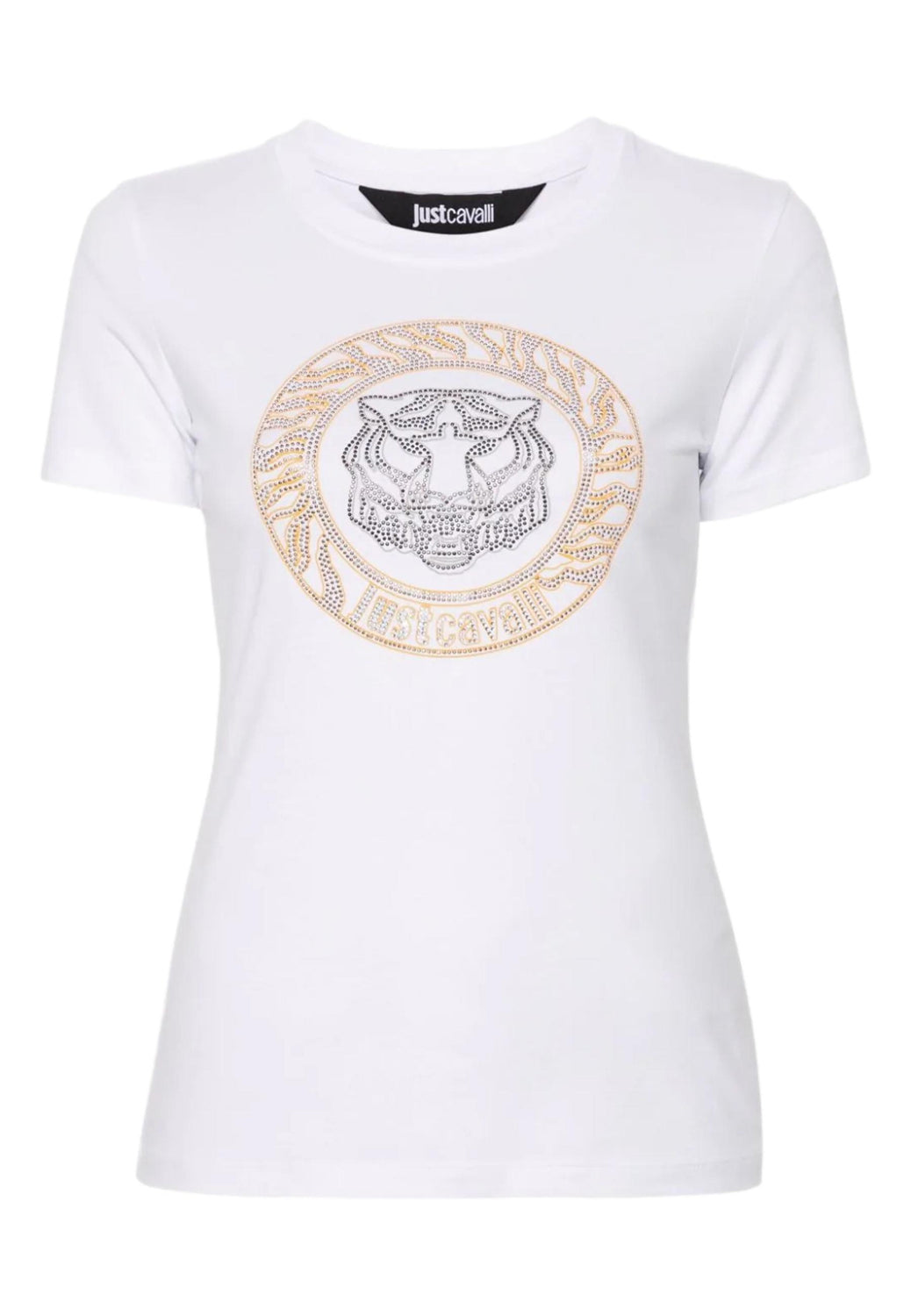 Just Cavalli T Shirt 76pahe08 White Branco_shot4