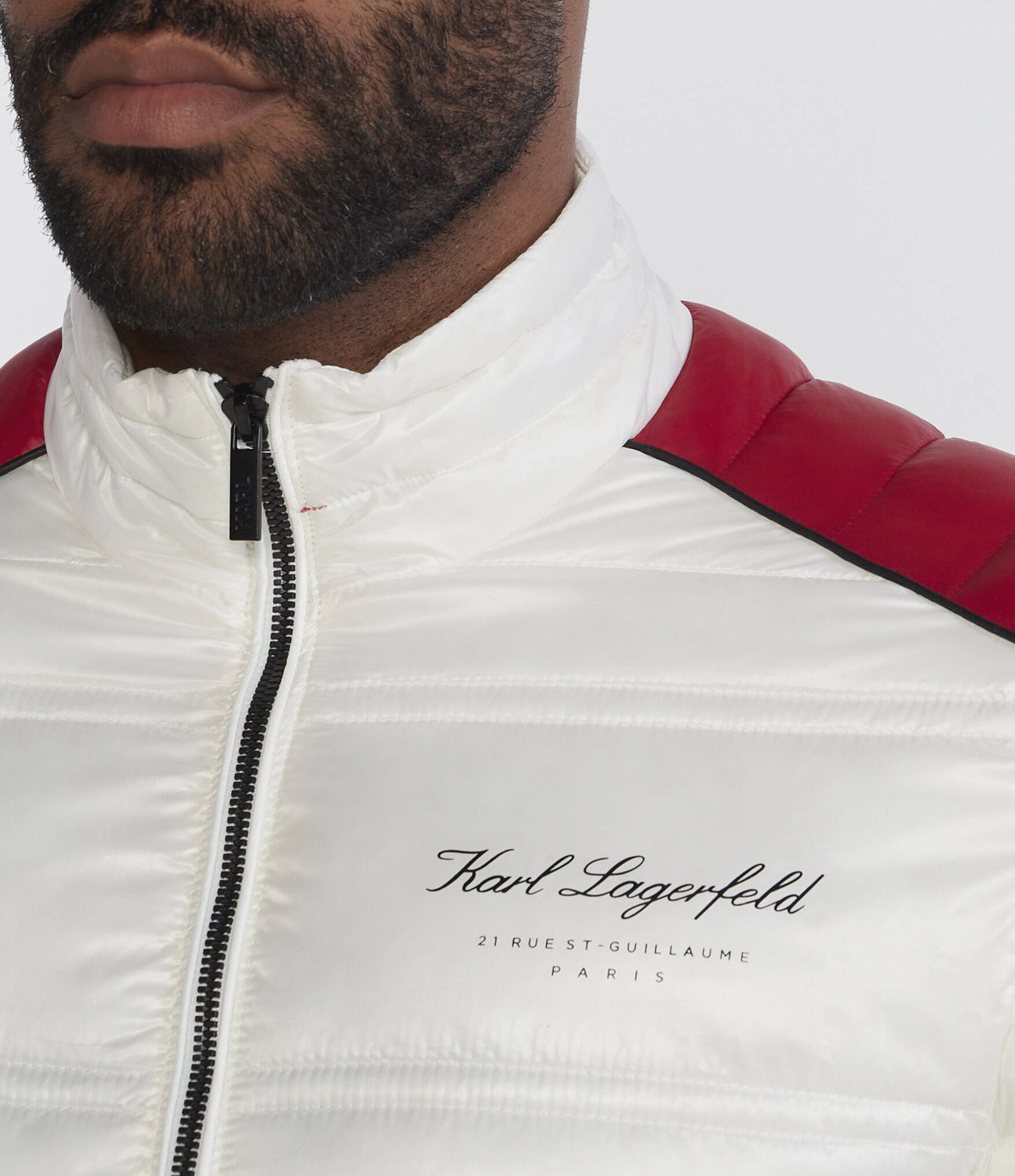 Blusão Karl Lagerfeld Campagnhe Faixa Vermelha