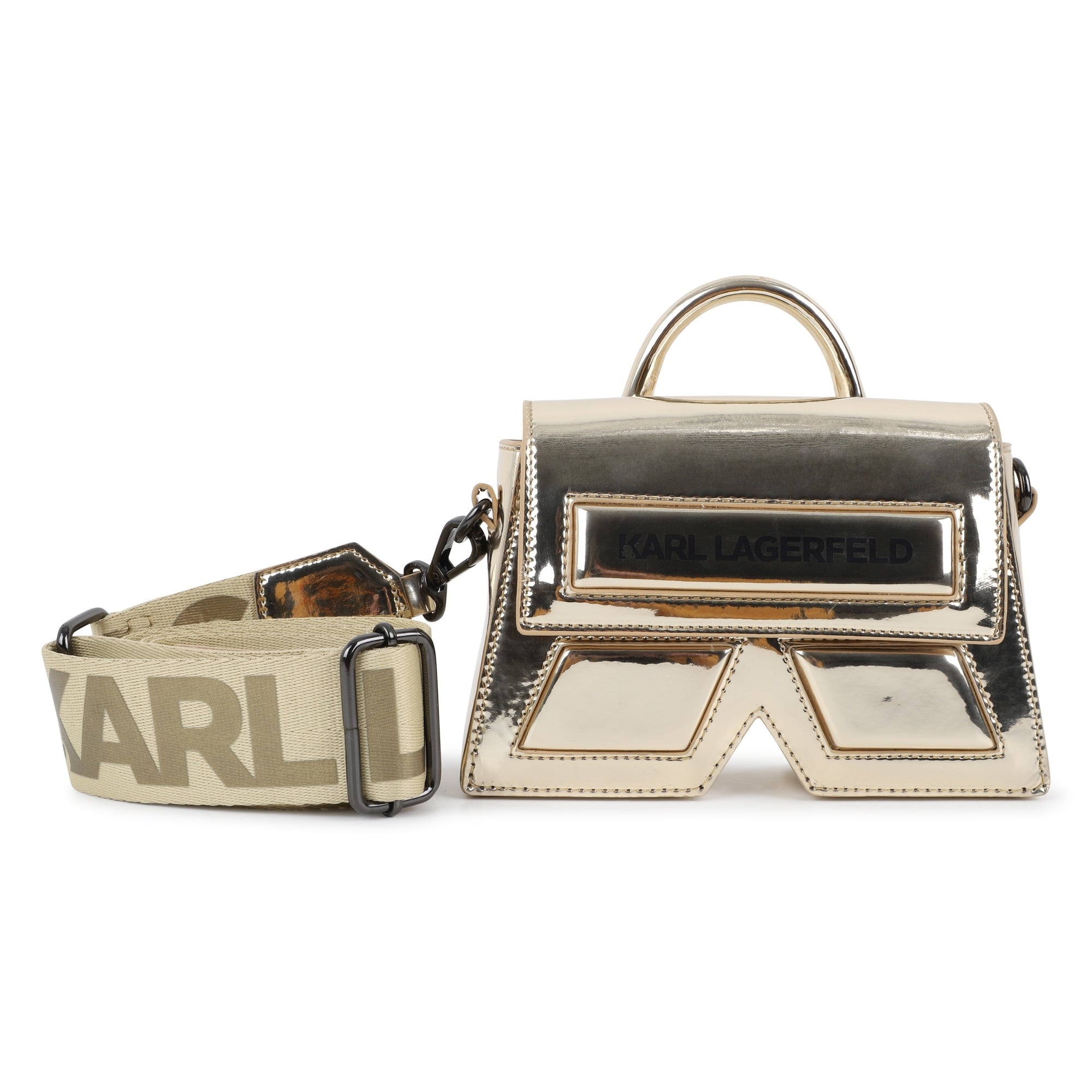 Karl Lagerfeld Bolsa Bag Klz30400 Gold Dourado_shot1