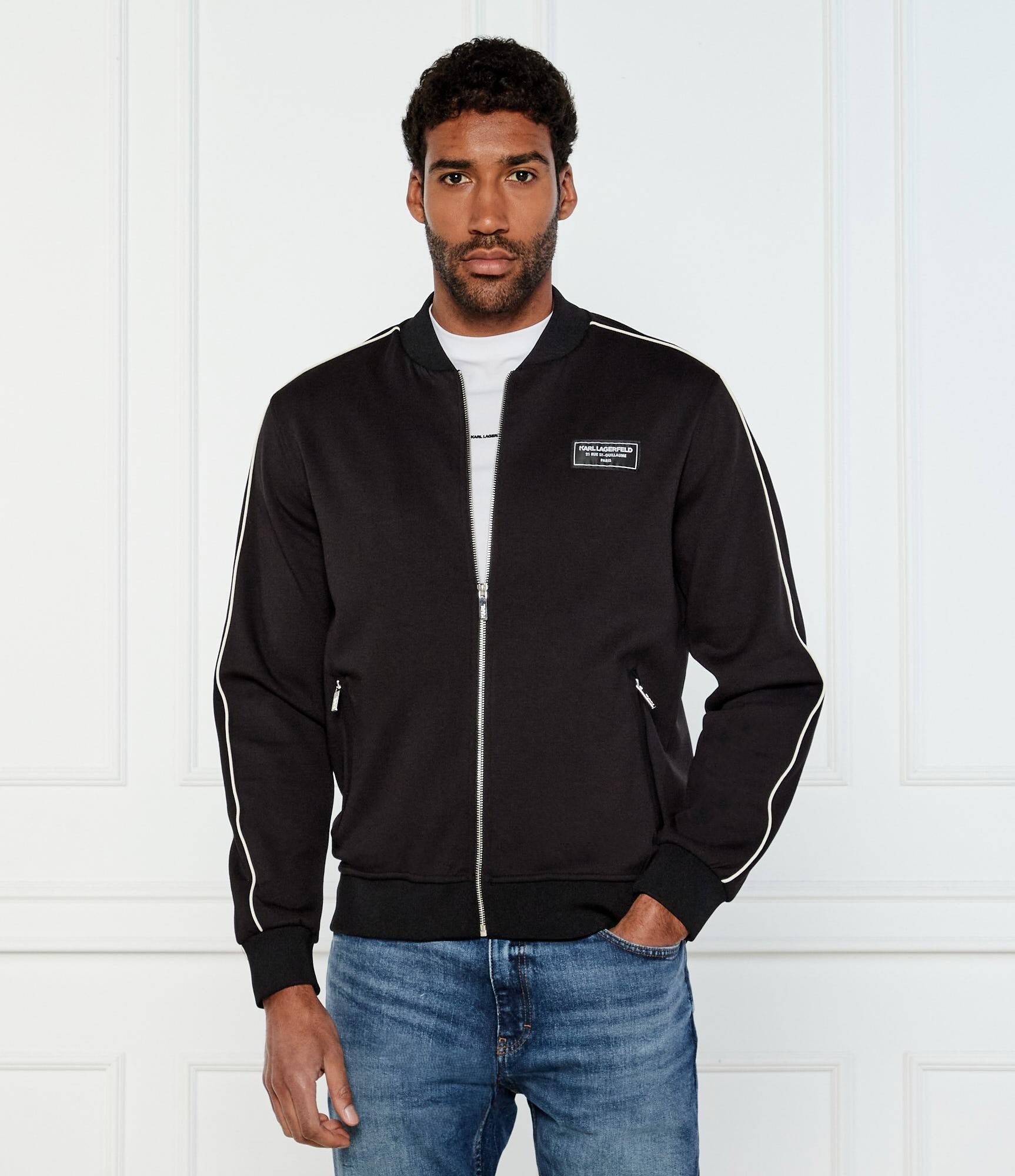 Karl Lagerfeld Camisola Hoodie Kl705019 Black Preto_shot1