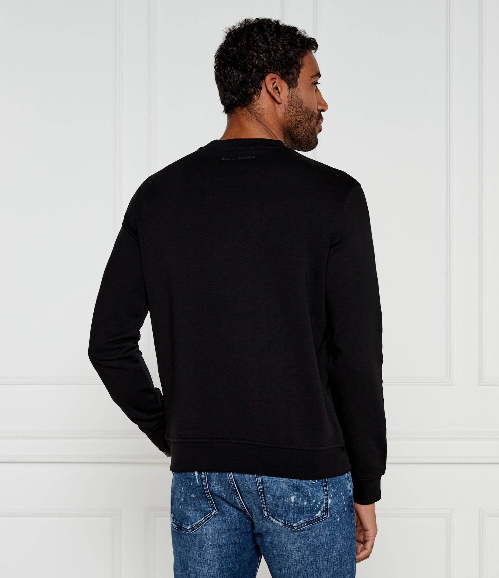 Karl Lagerfeld Camisola Sweat Kl705088 Black Preto_shot2