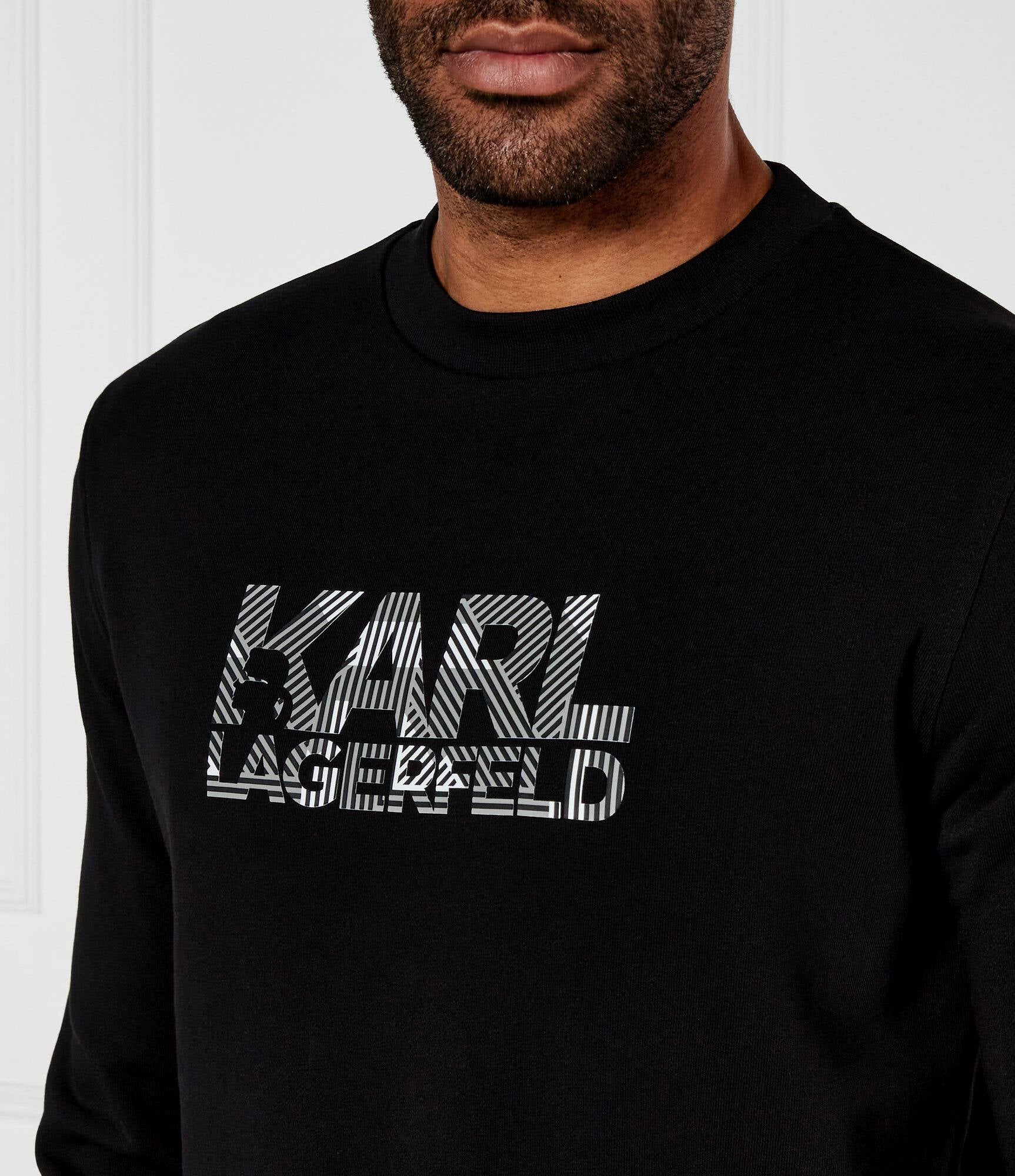 Karl Lagerfeld Camisola Sweat Kl705088 Black Preto_shot3