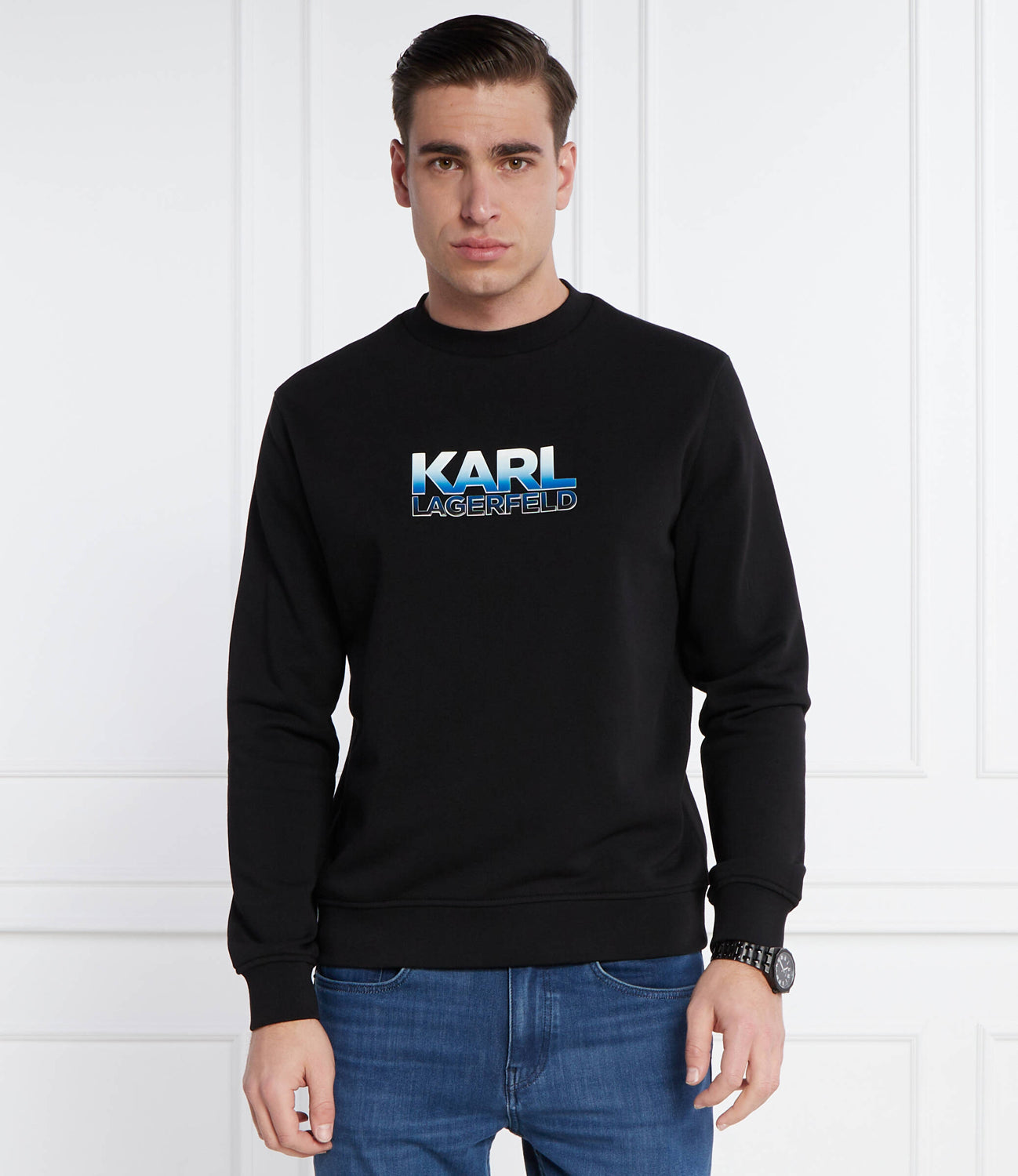 Karl Lagerfeld Camisola Sweat Kl705405 Black Preto_shot1