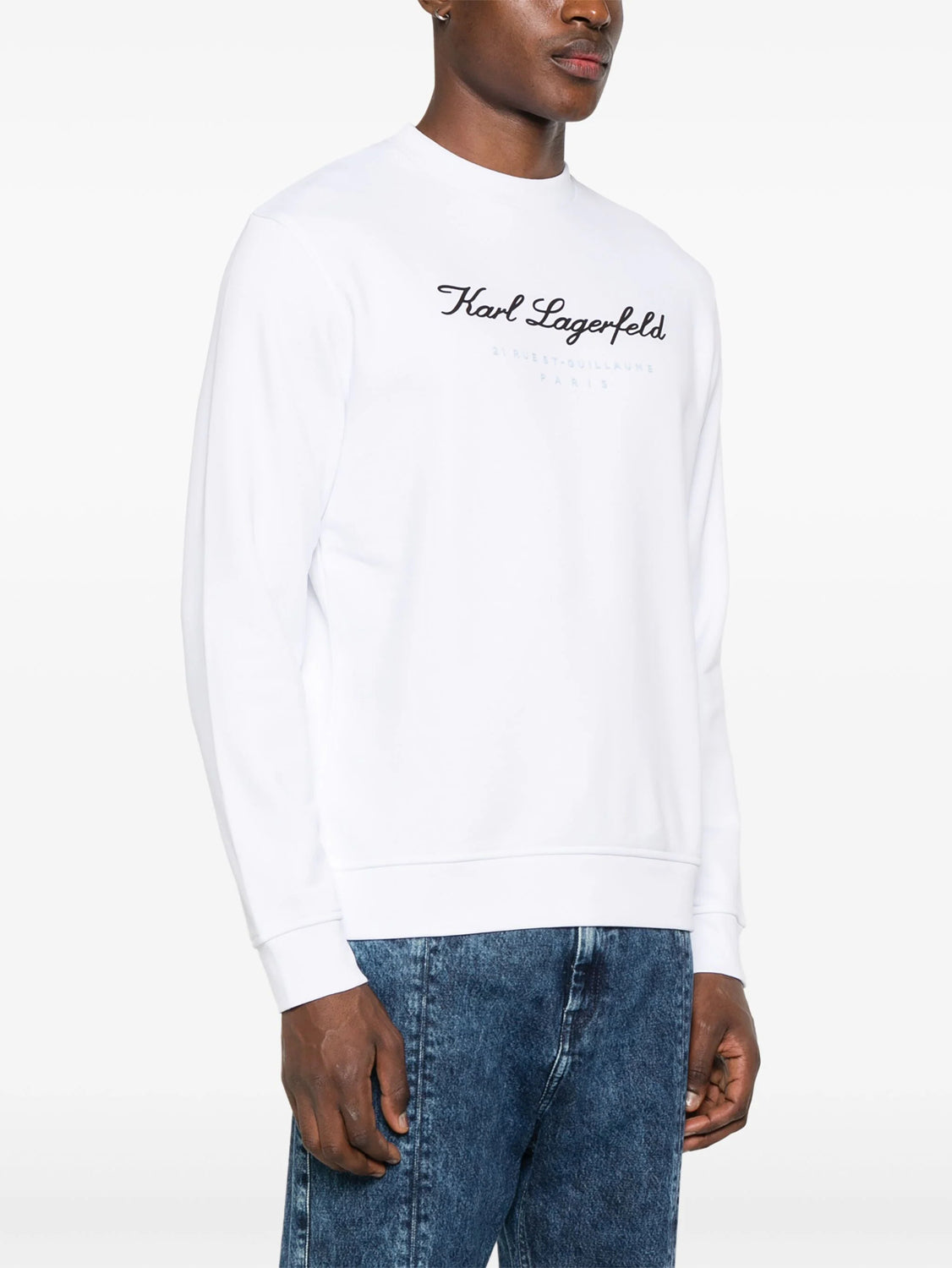 Karl Lagerfeld Camisola Sweat Kl705408 White Branco_shot1